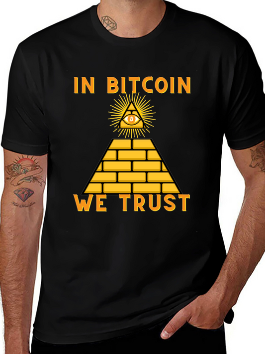 Bitcoin Pyramid T-Shirt - In Bitcoin We Trust