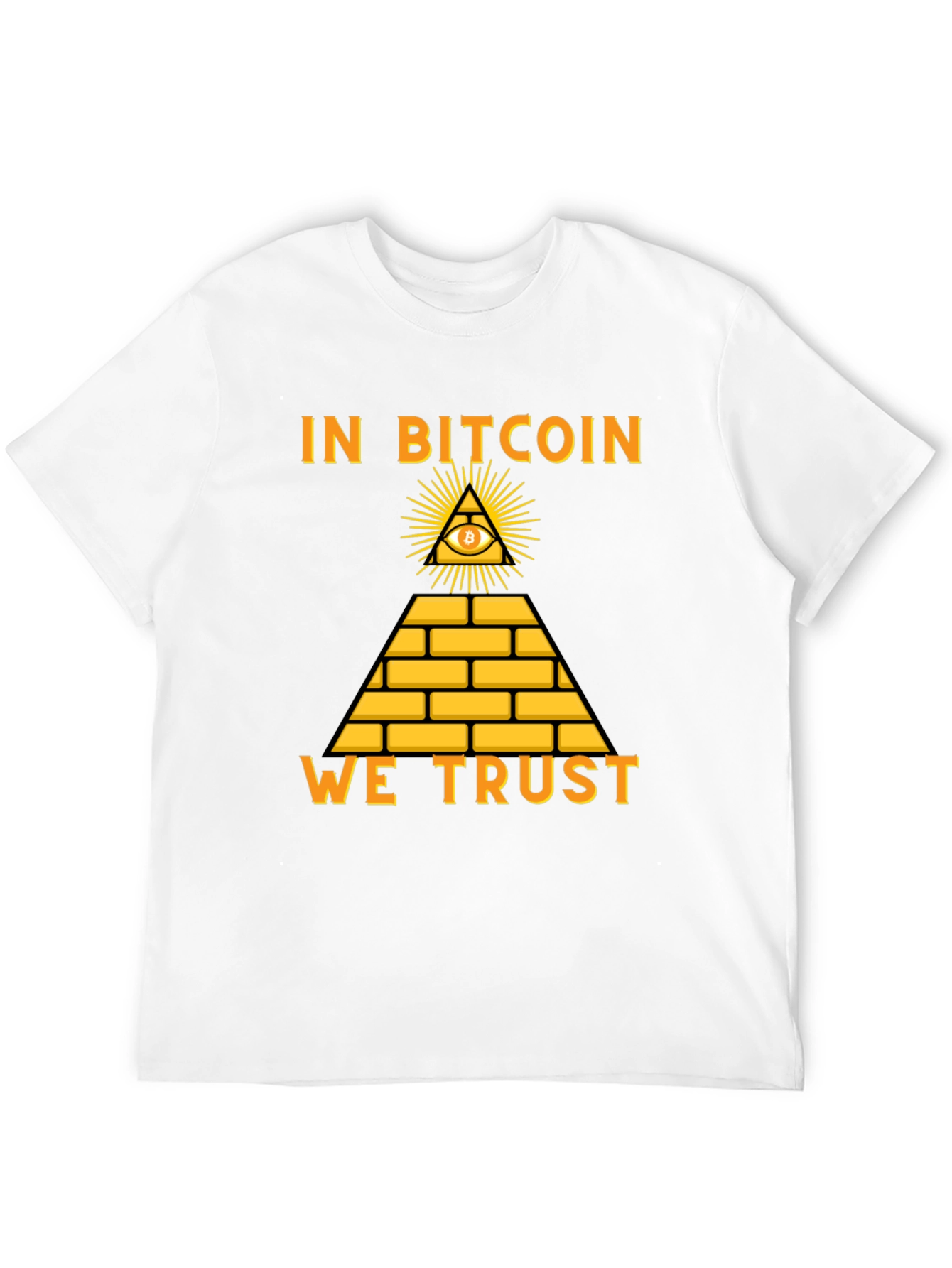 Bitcoin Pyramid T-Shirt - In Bitcoin We Trust