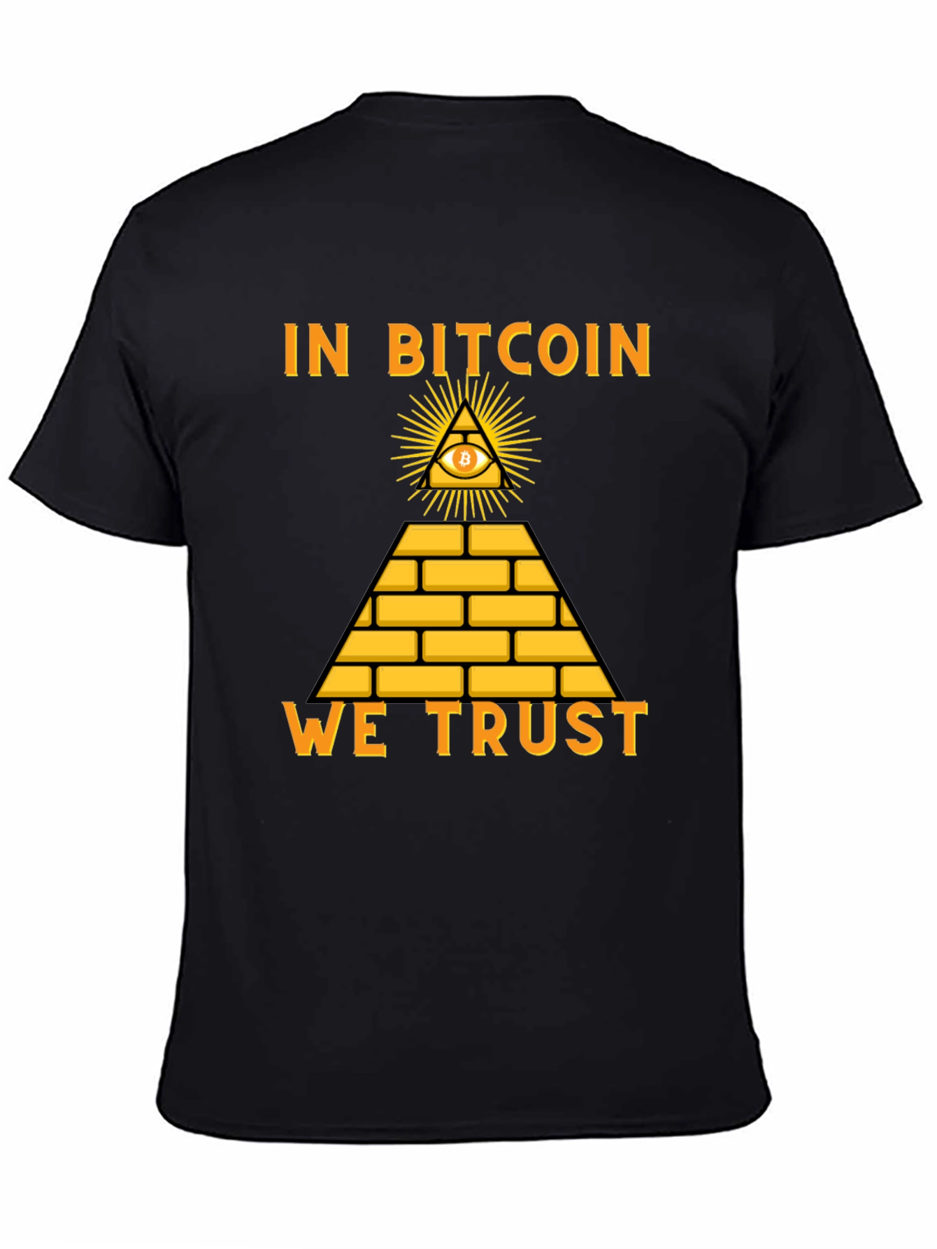 Bitcoin Pyramid T-Shirt - In Bitcoin We Trust