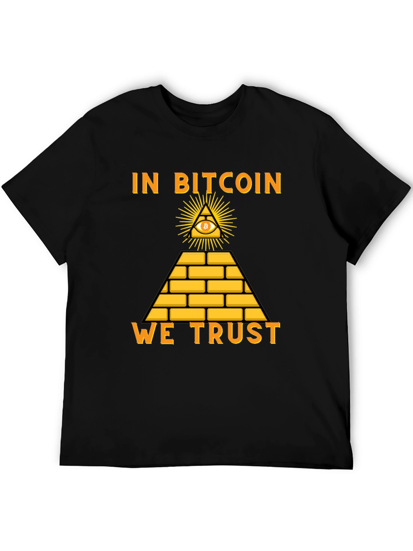 Bitcoin Pyramid T-Shirt - In Bitcoin We Trust