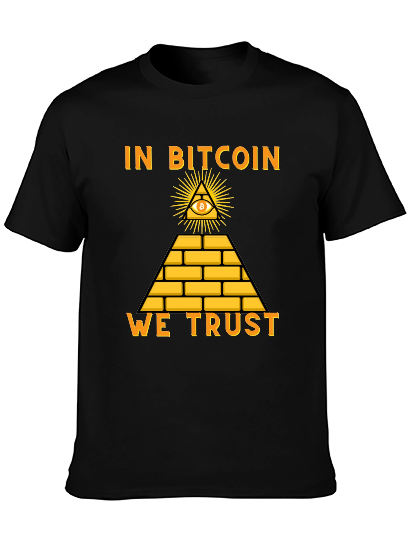 Bitcoin Pyramid T-Shirt - In Bitcoin We Trust