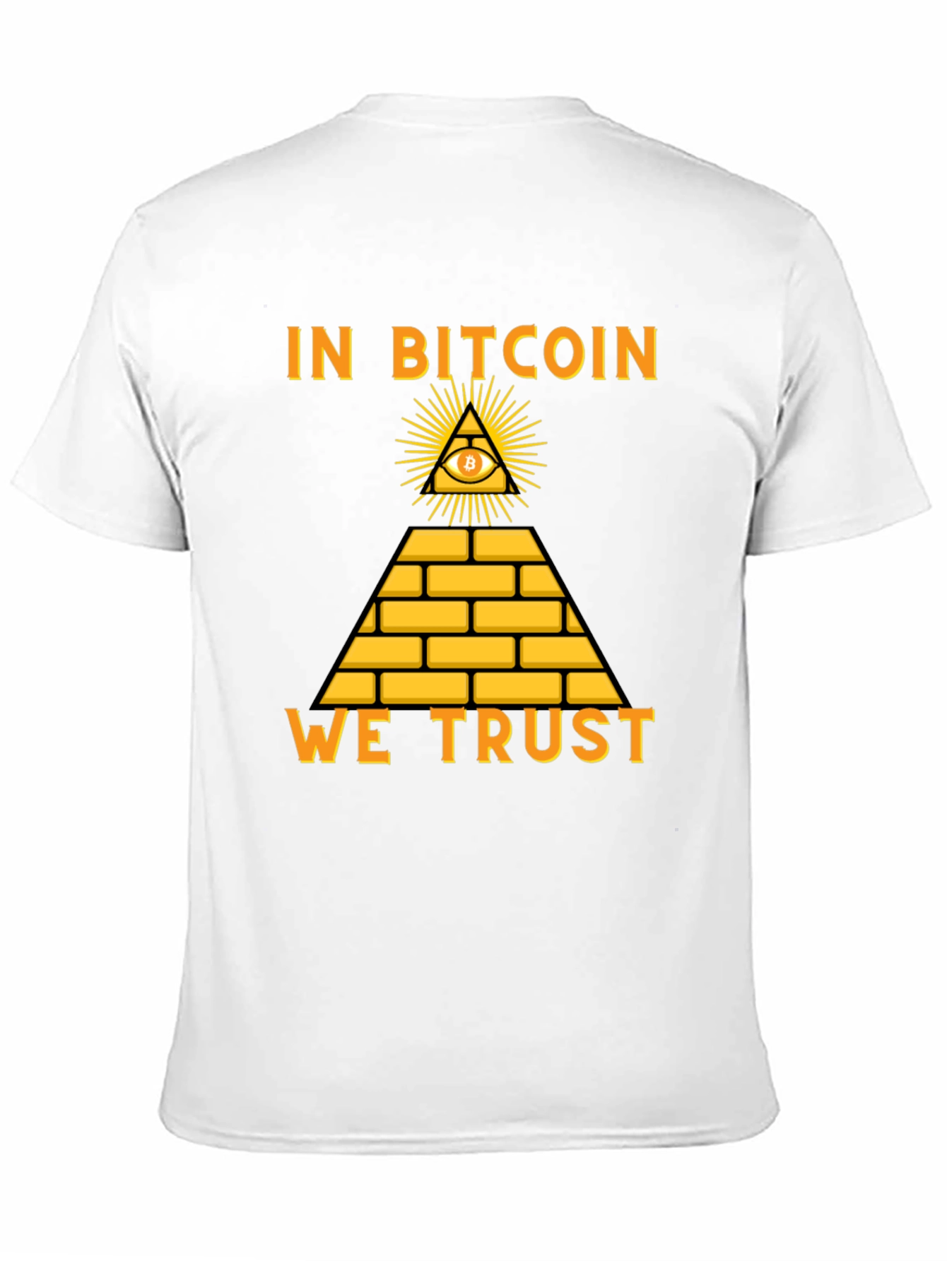 Bitcoin Pyramid T-Shirt - In Bitcoin We Trust