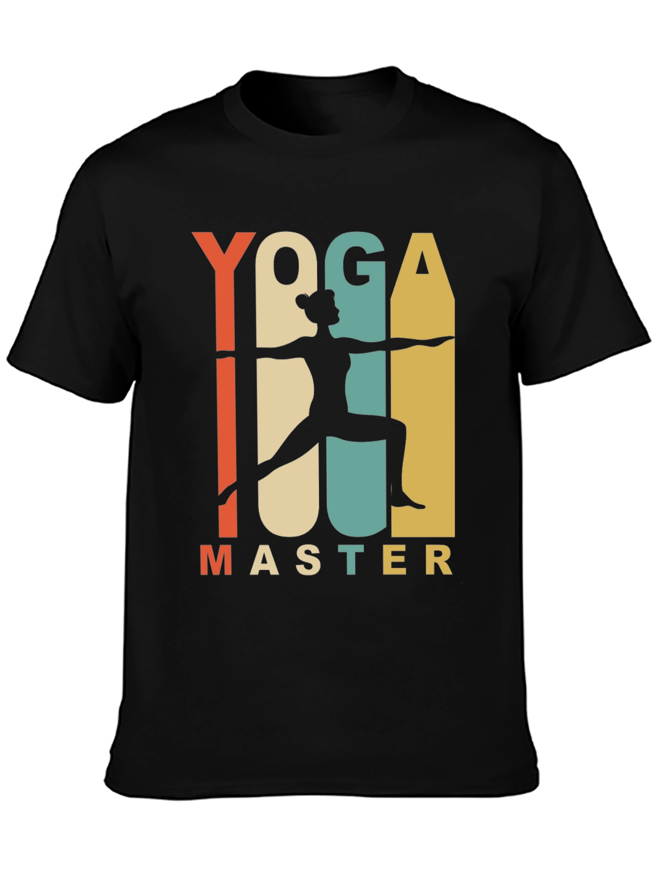 Yoga Master Graphic Tee - Retro Style Yoga T-Shirt