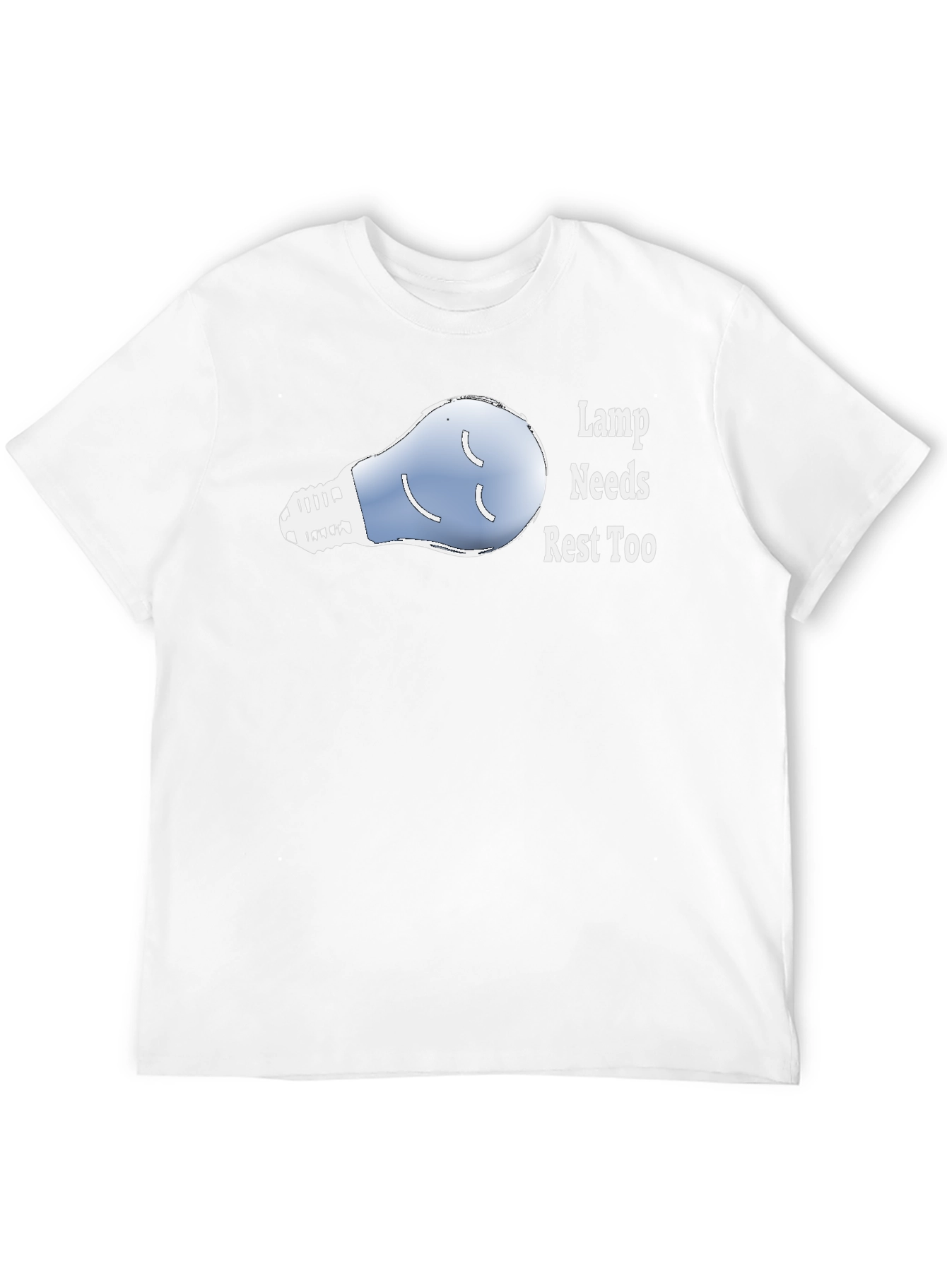 Lamp Needs Rest T-Shirt - Humorous Graphic Tee