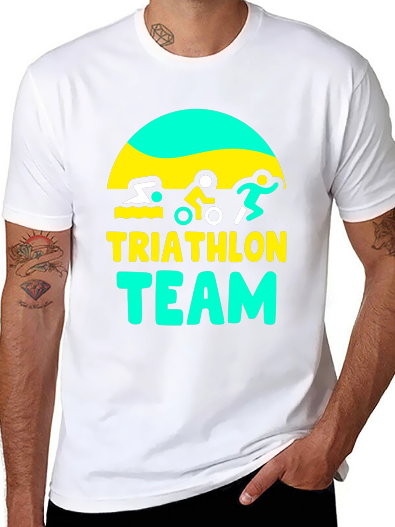 Triathlon Team Graphic Tee - Stylish Activewear