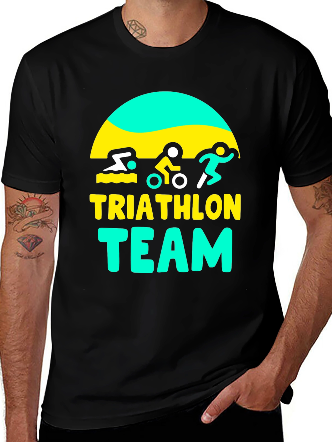 Triathlon Team Graphic Tee - Stylish Activewear