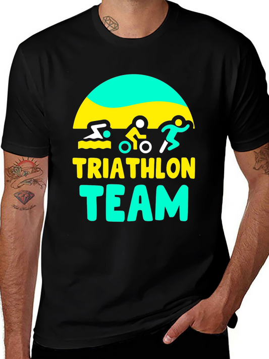 Triathlon Team Graphic Tee - Stylish Activewear