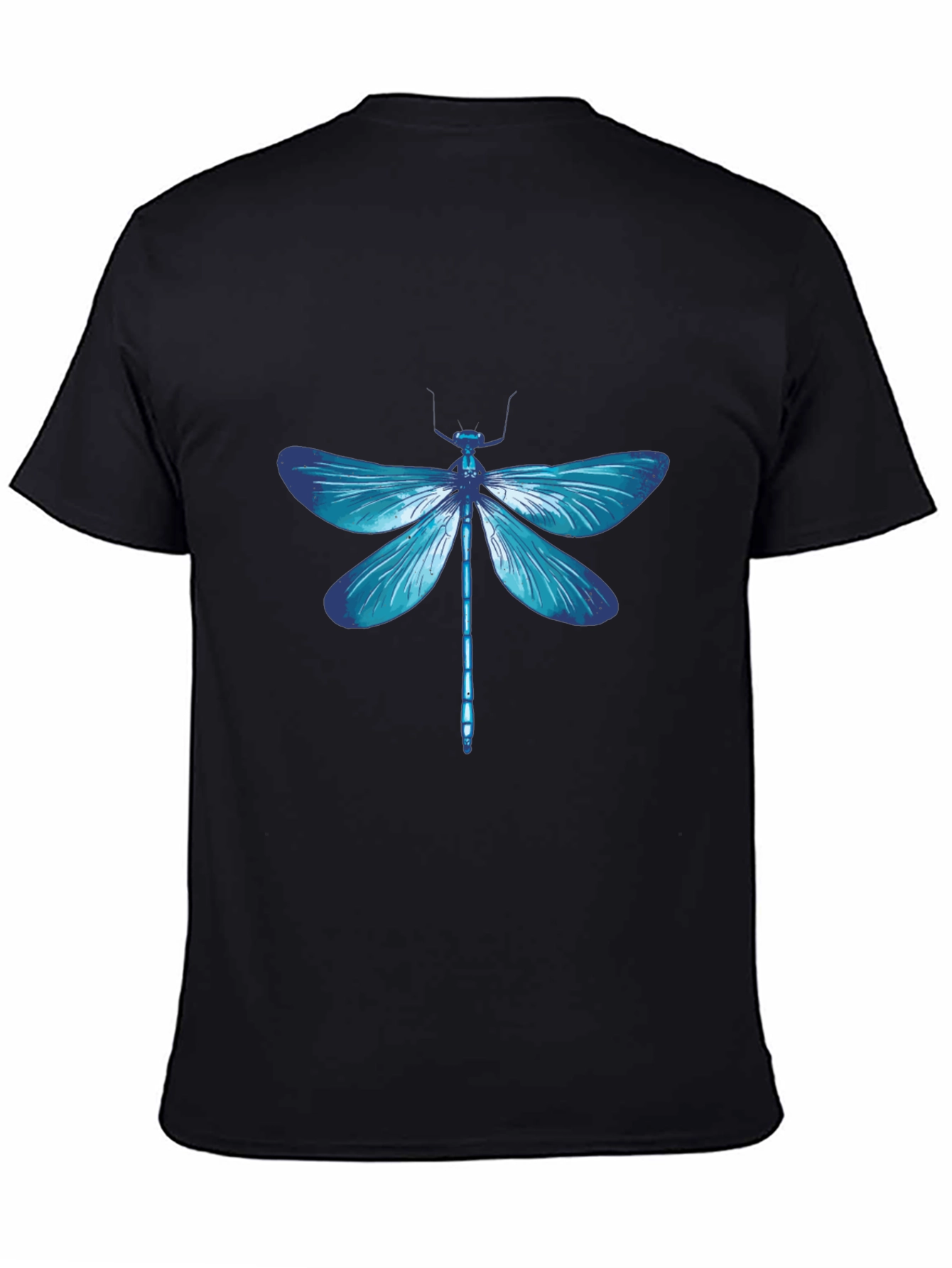 Dragonfly Graphic Tee - Stylish Black T-Shirt