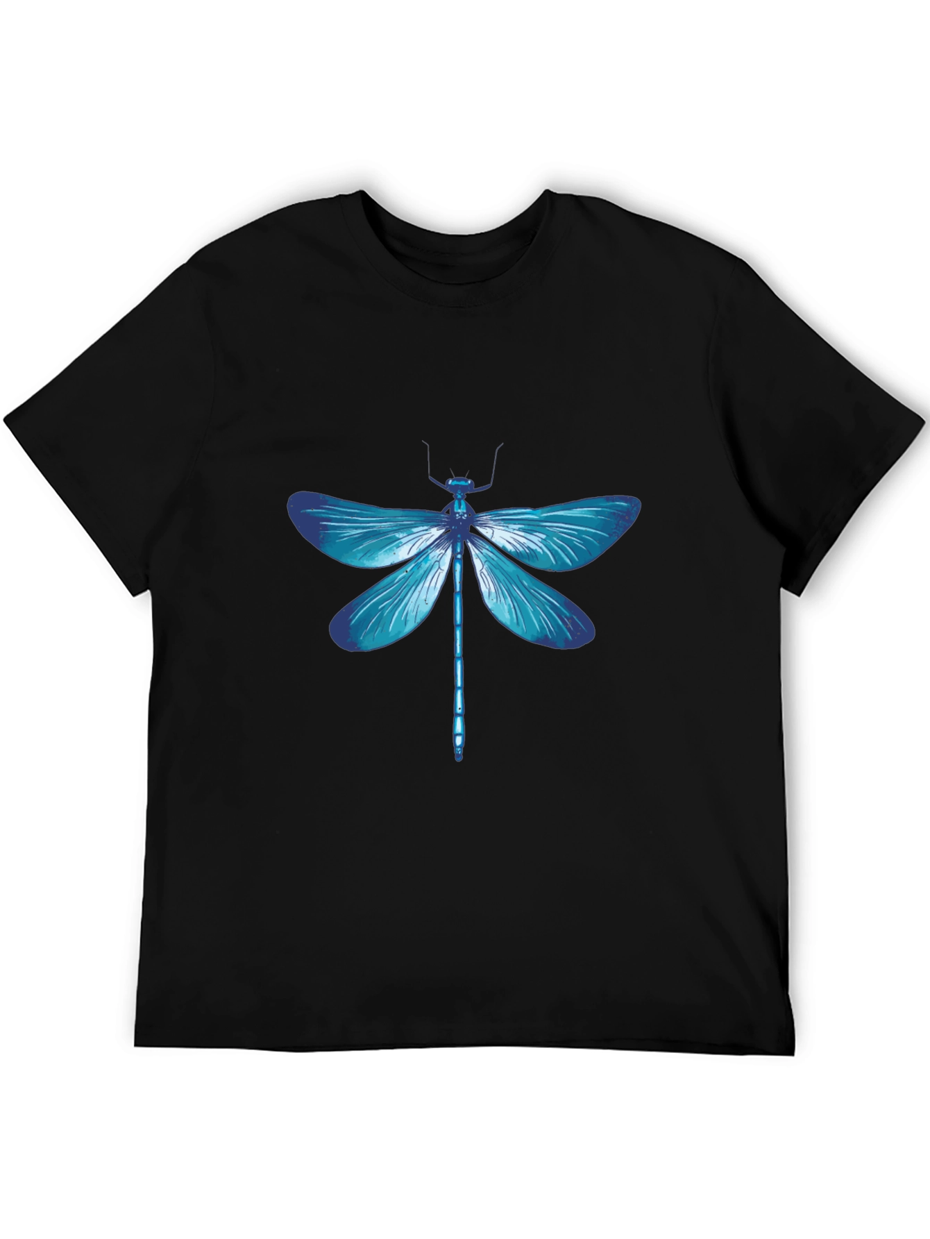 Dragonfly Graphic Tee - Stylish Black T-Shirt