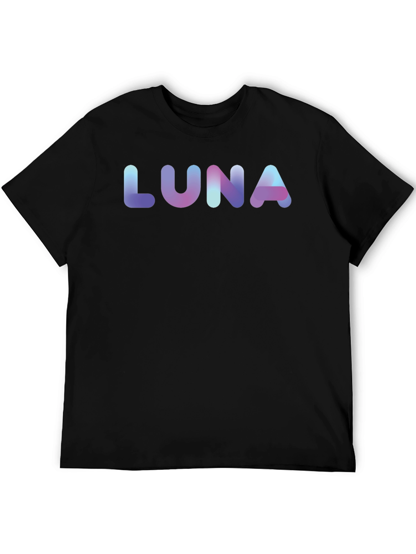 LUNA Gradient Graphic Black T-Shirt