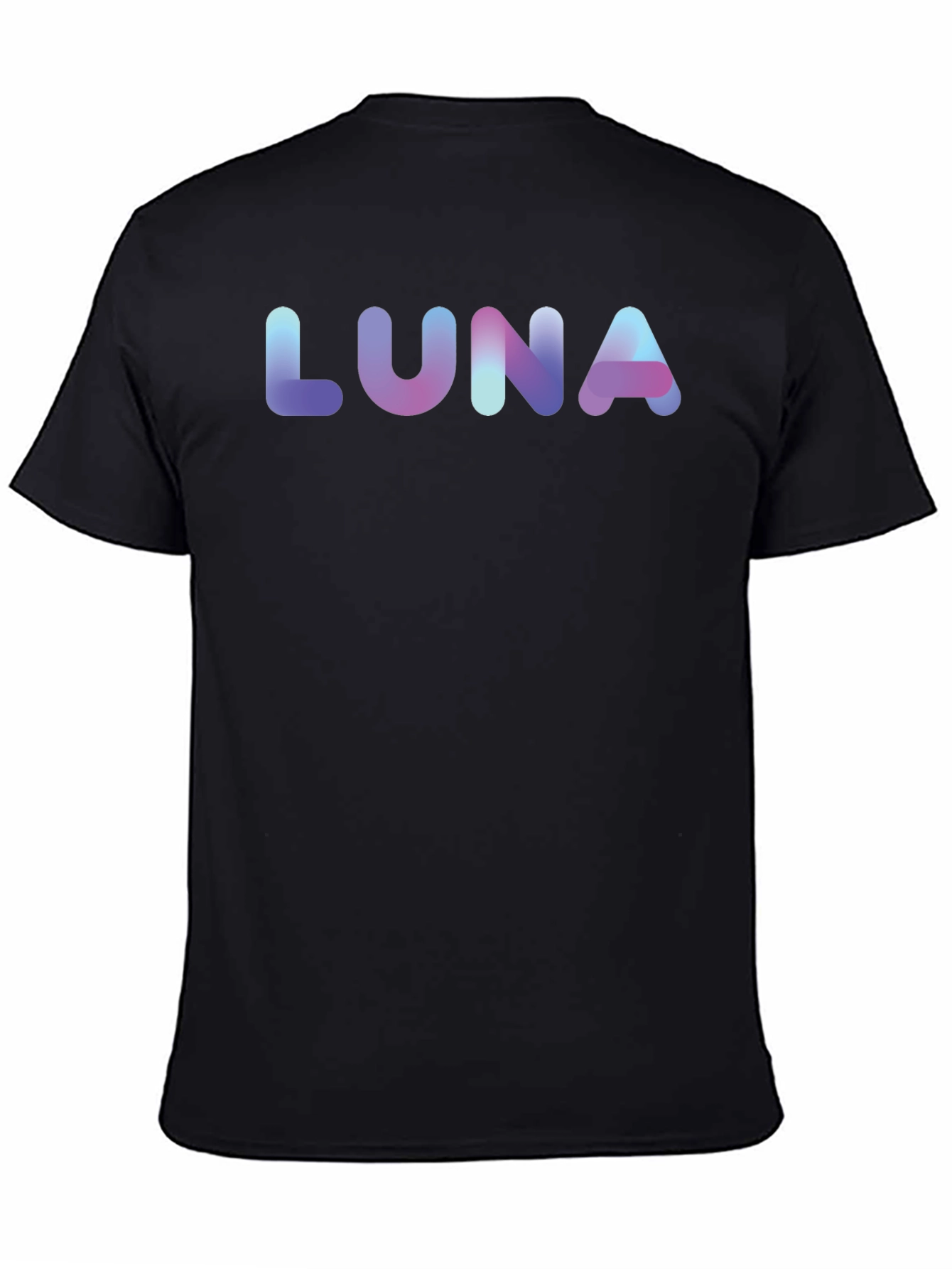 LUNA Gradient Graphic Black T-Shirt