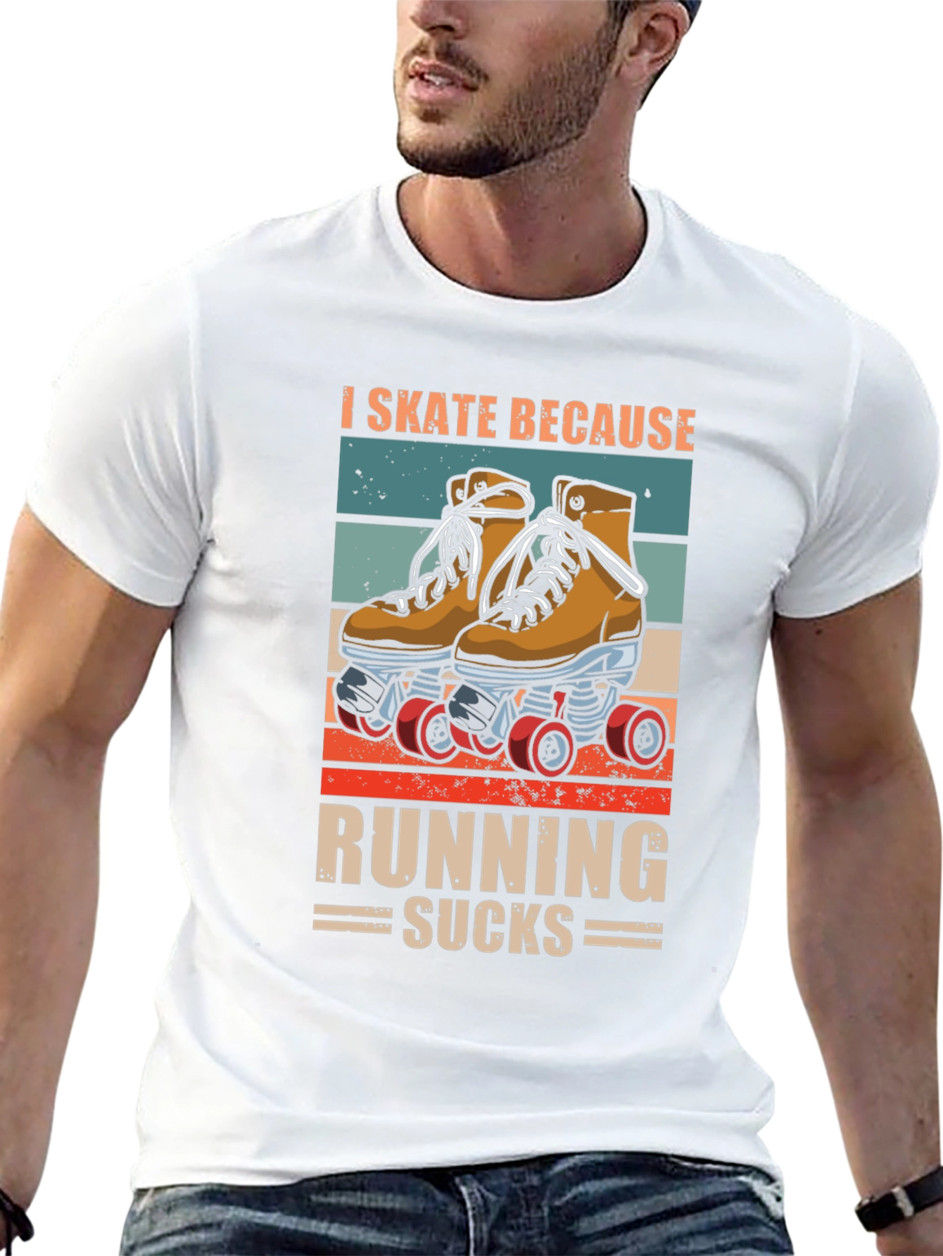 I Skate Because Running Sucks T-Shirt
