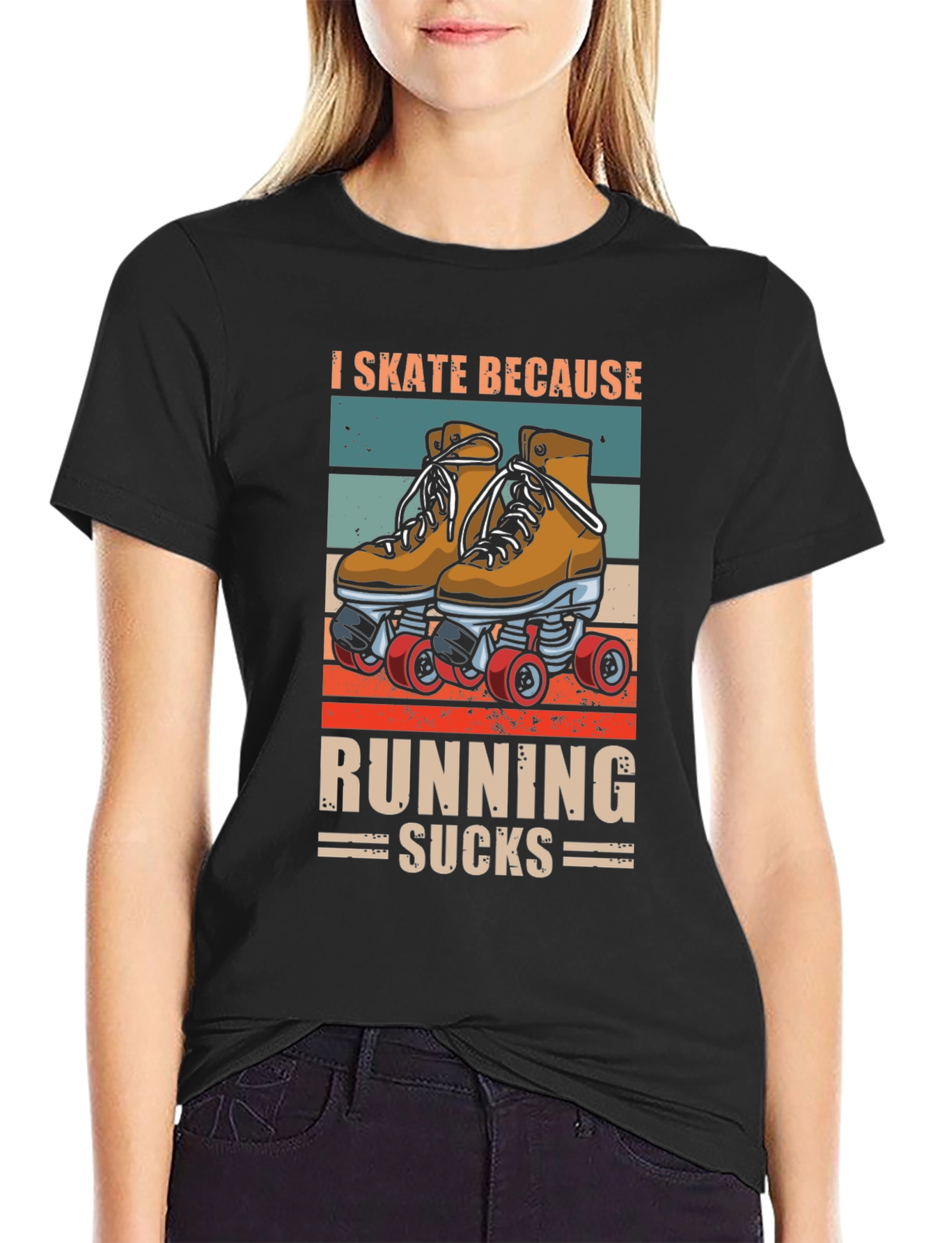I Skate Because Running Sucks T-Shirt