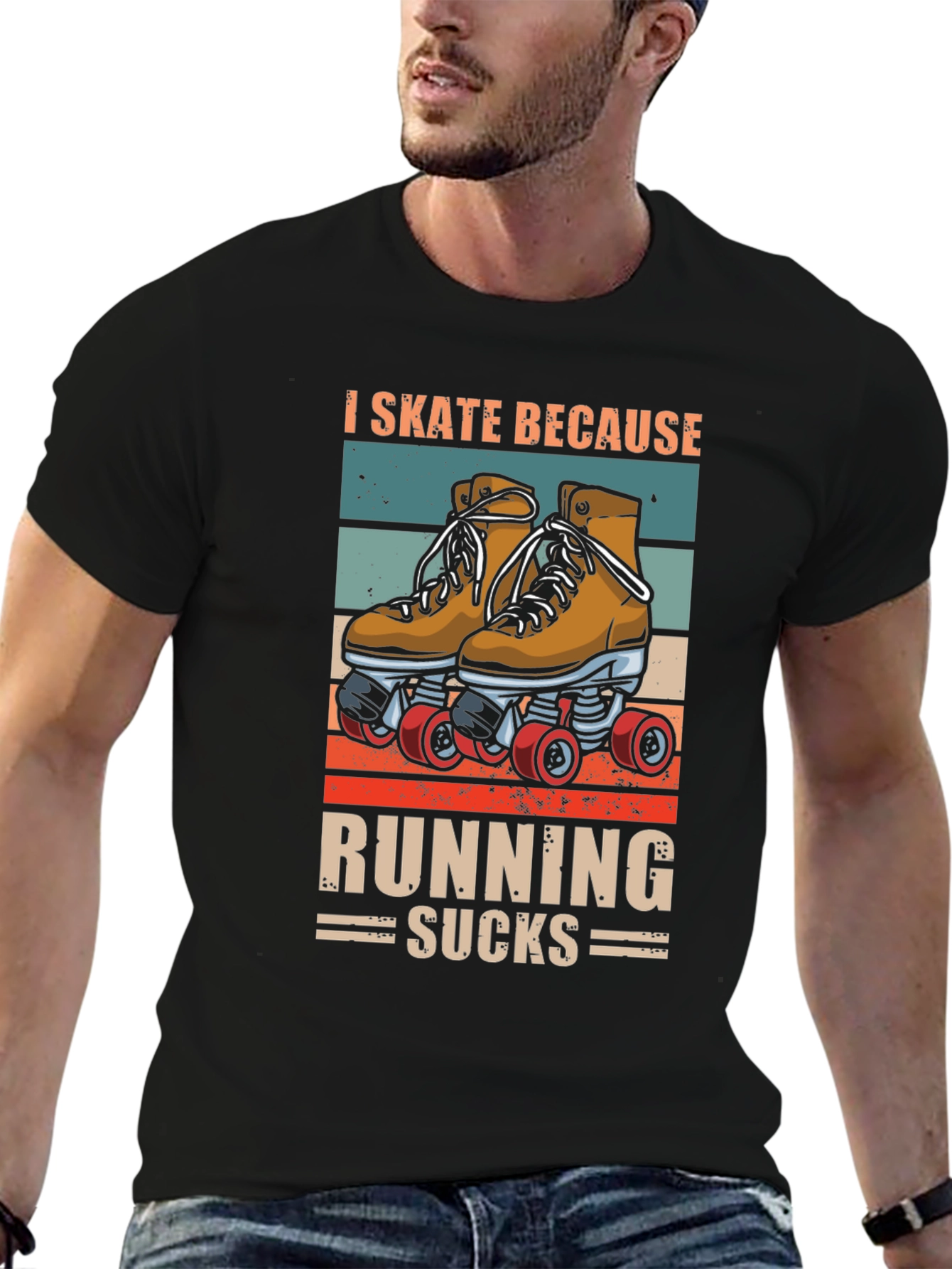 I Skate Because Running Sucks T-Shirt