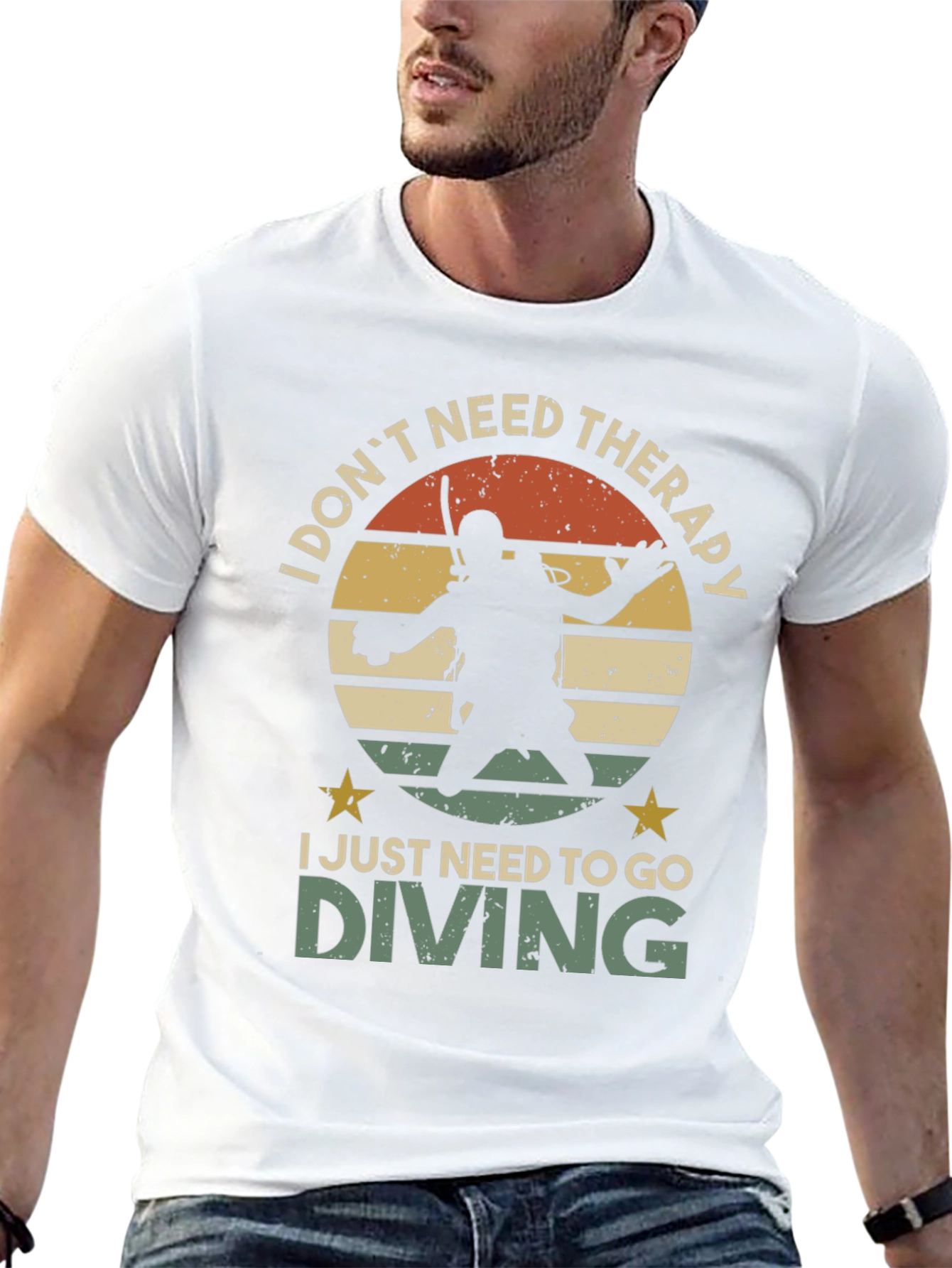 Diving Therapy Graphic T-Shirt