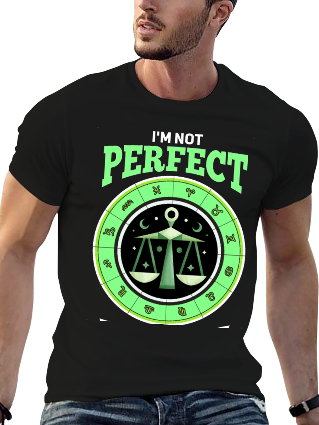 Libra Zodiac T-Shirt: Im Not Perfect Horoscope Tee