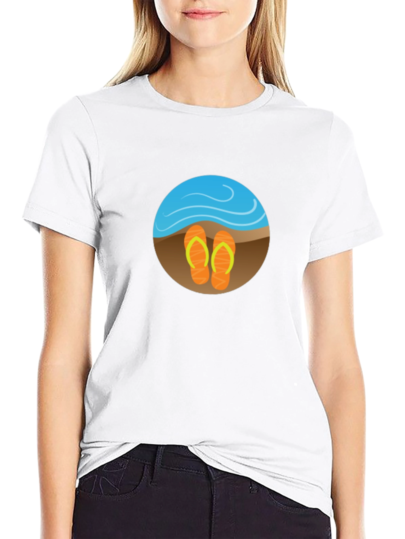 Beach Vibes Graphic Tee - Mens Black T-Shirt