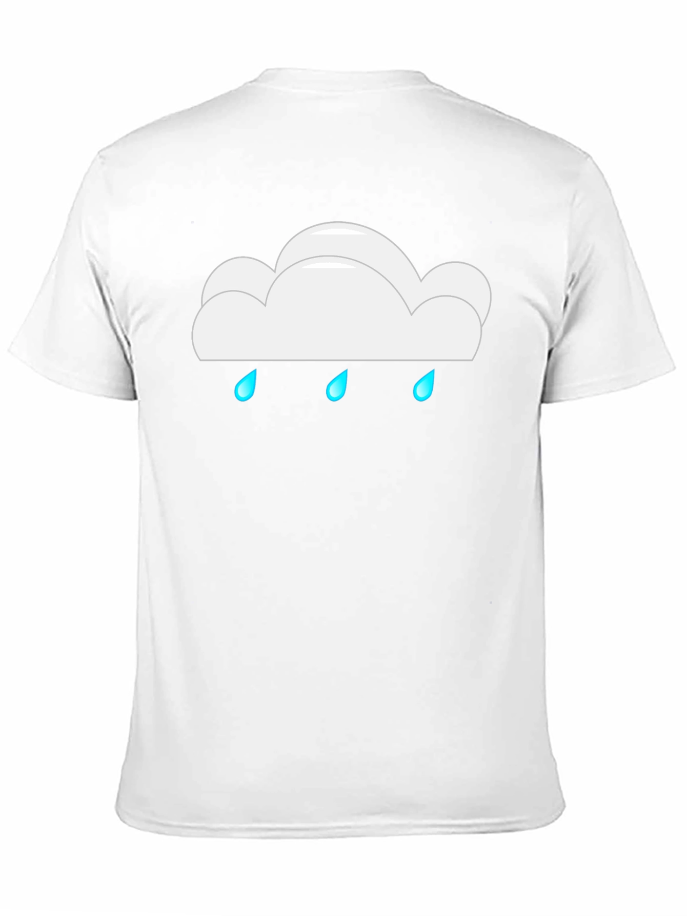 Rainy Cloud Black T-Shirt