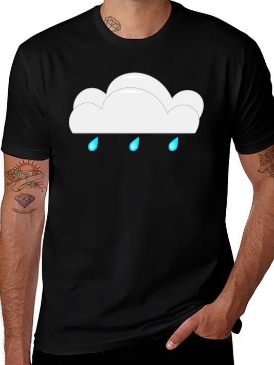 Rainy Cloud Black T-Shirt