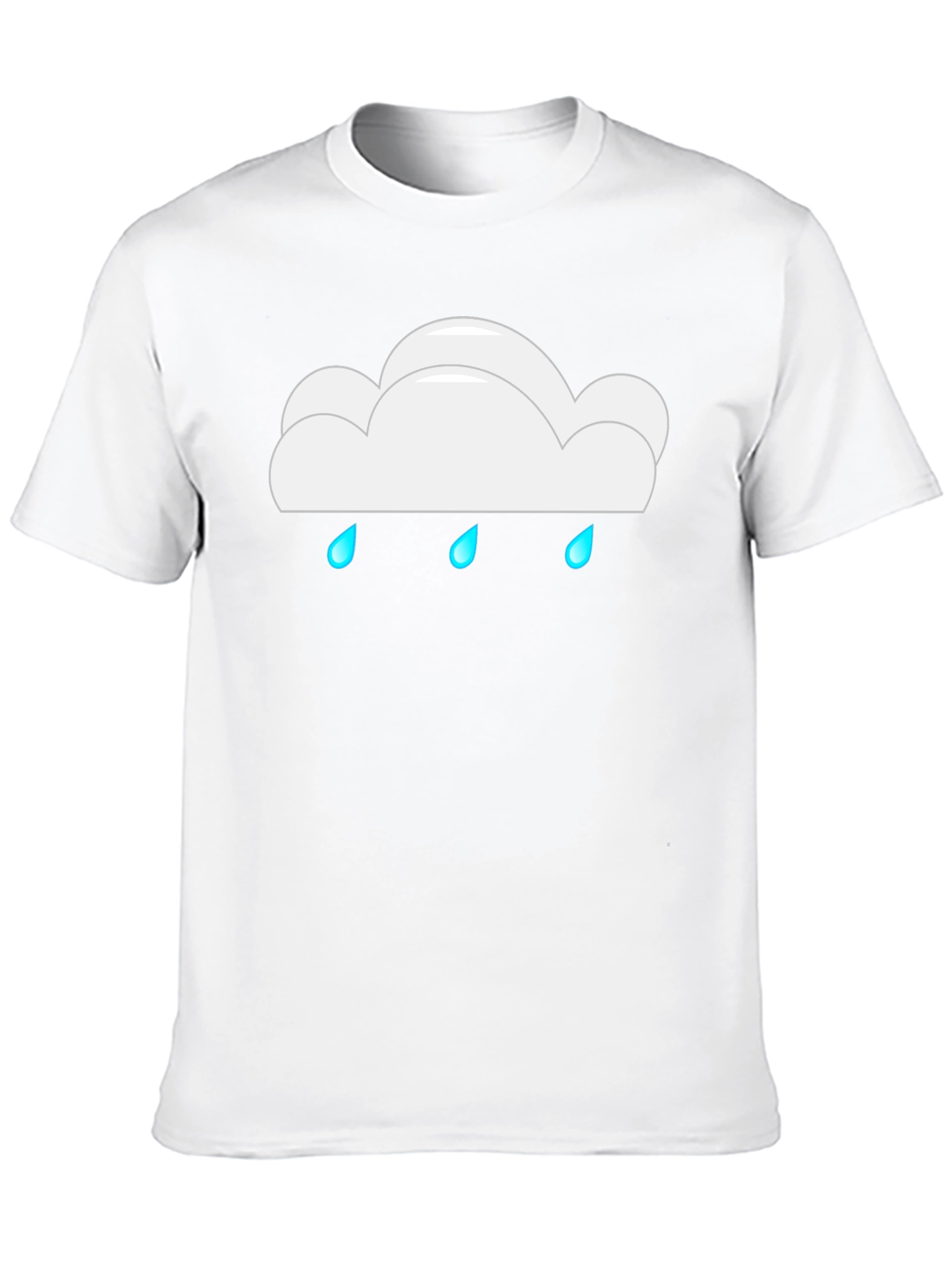 Rainy Cloud Black T-Shirt
