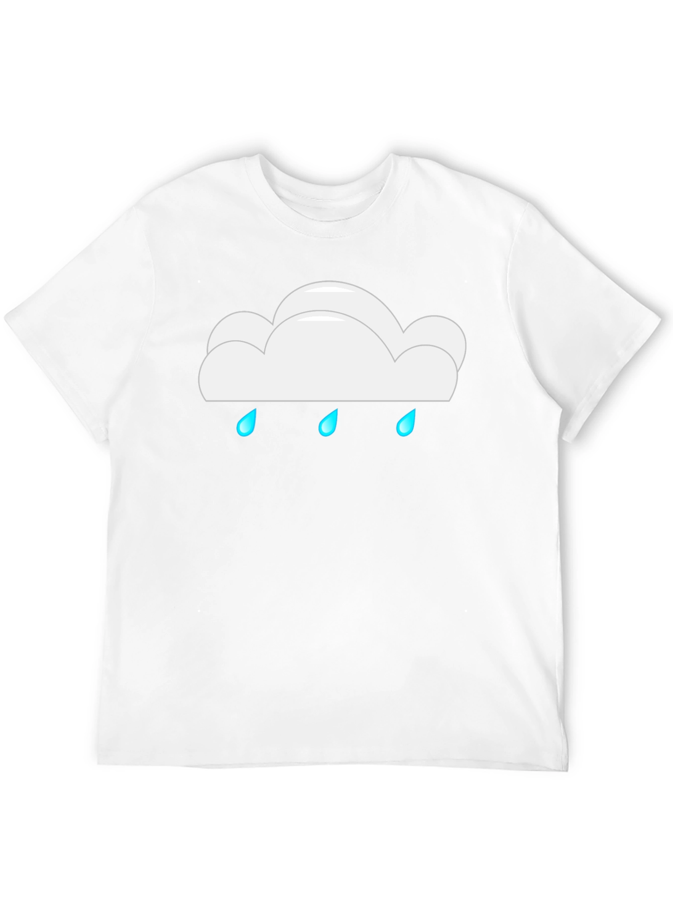 Rainy Cloud Black T-Shirt