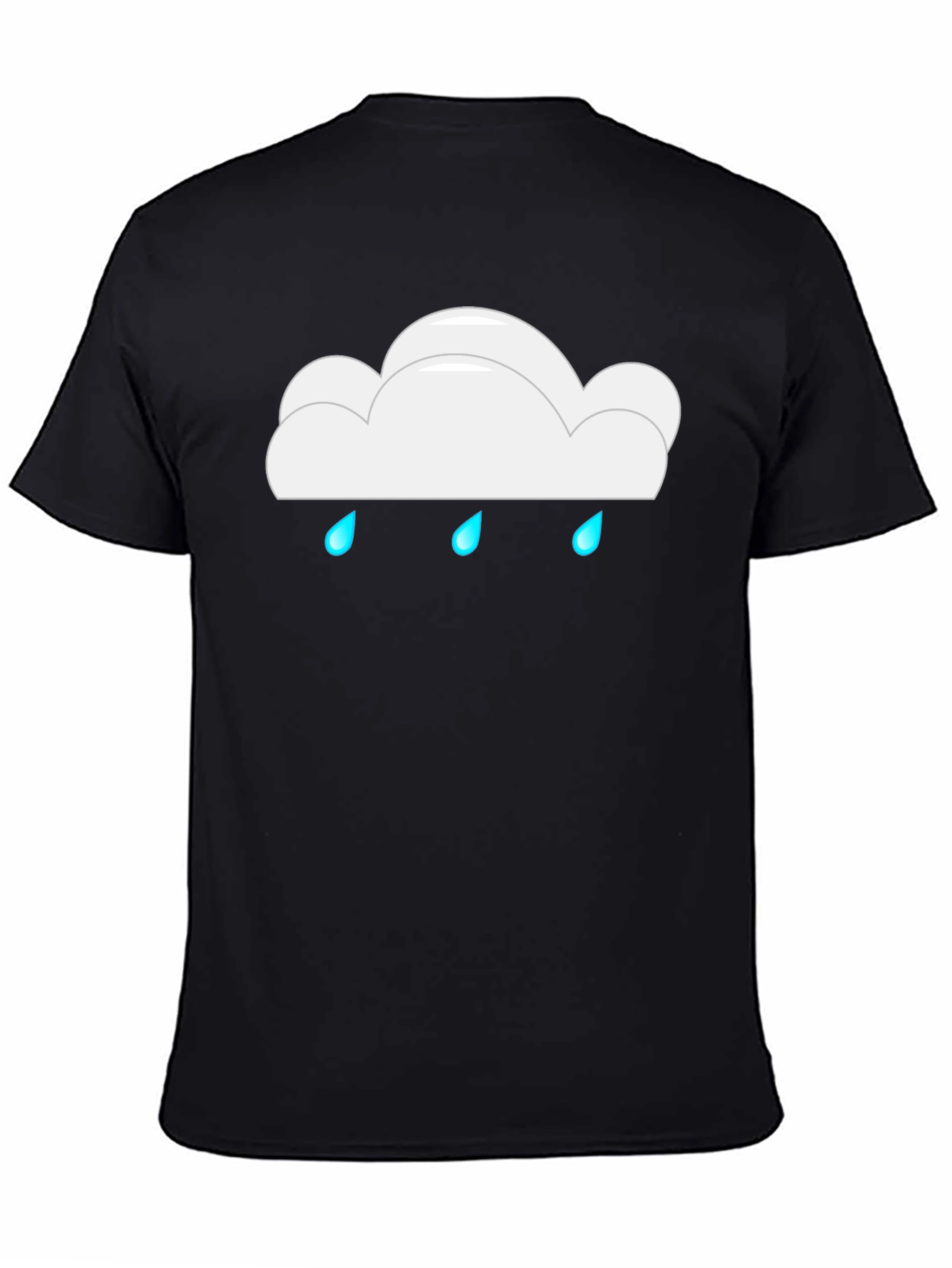 Rainy Cloud Black T-Shirt