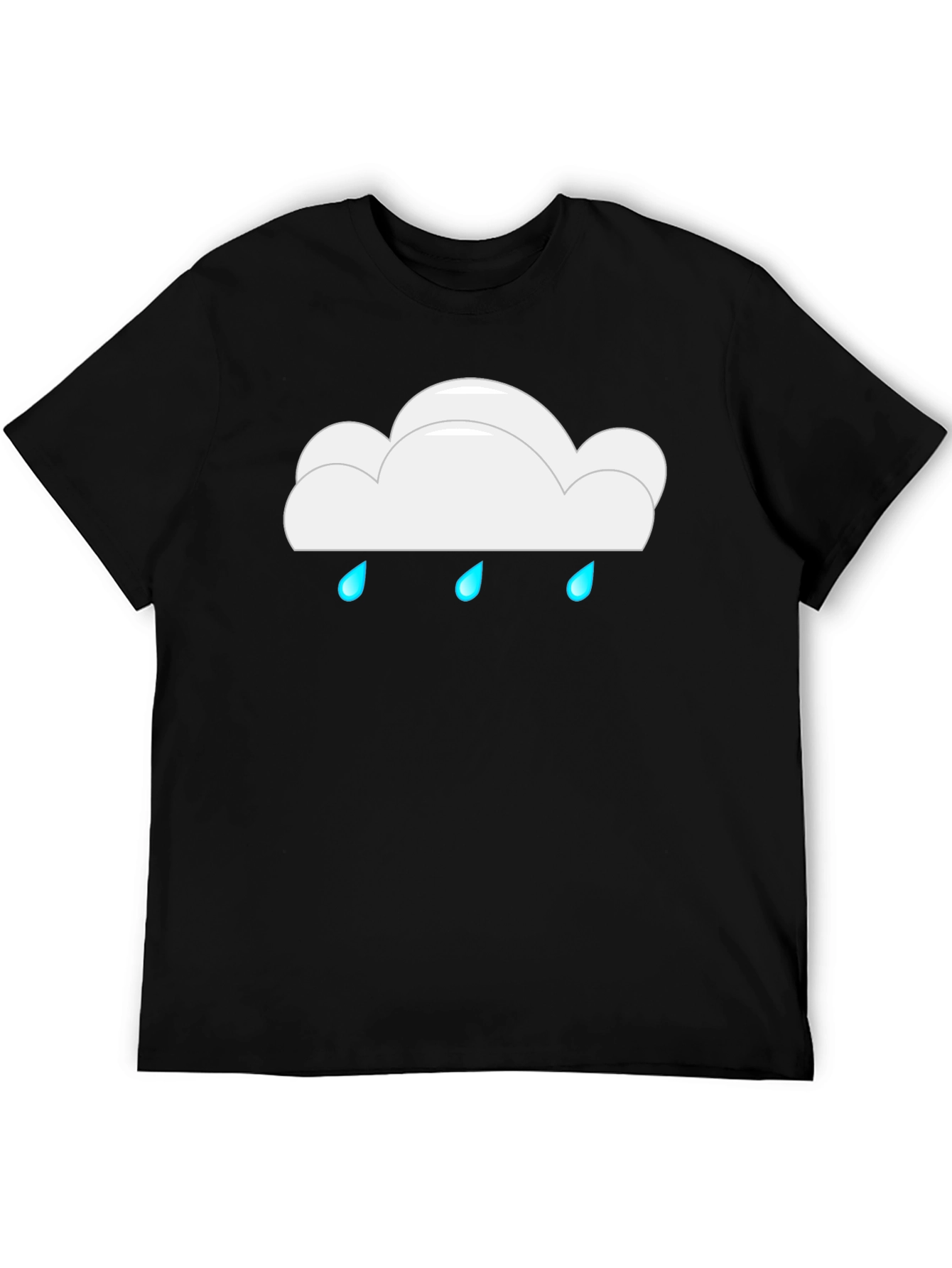 Rainy Cloud Black T-Shirt