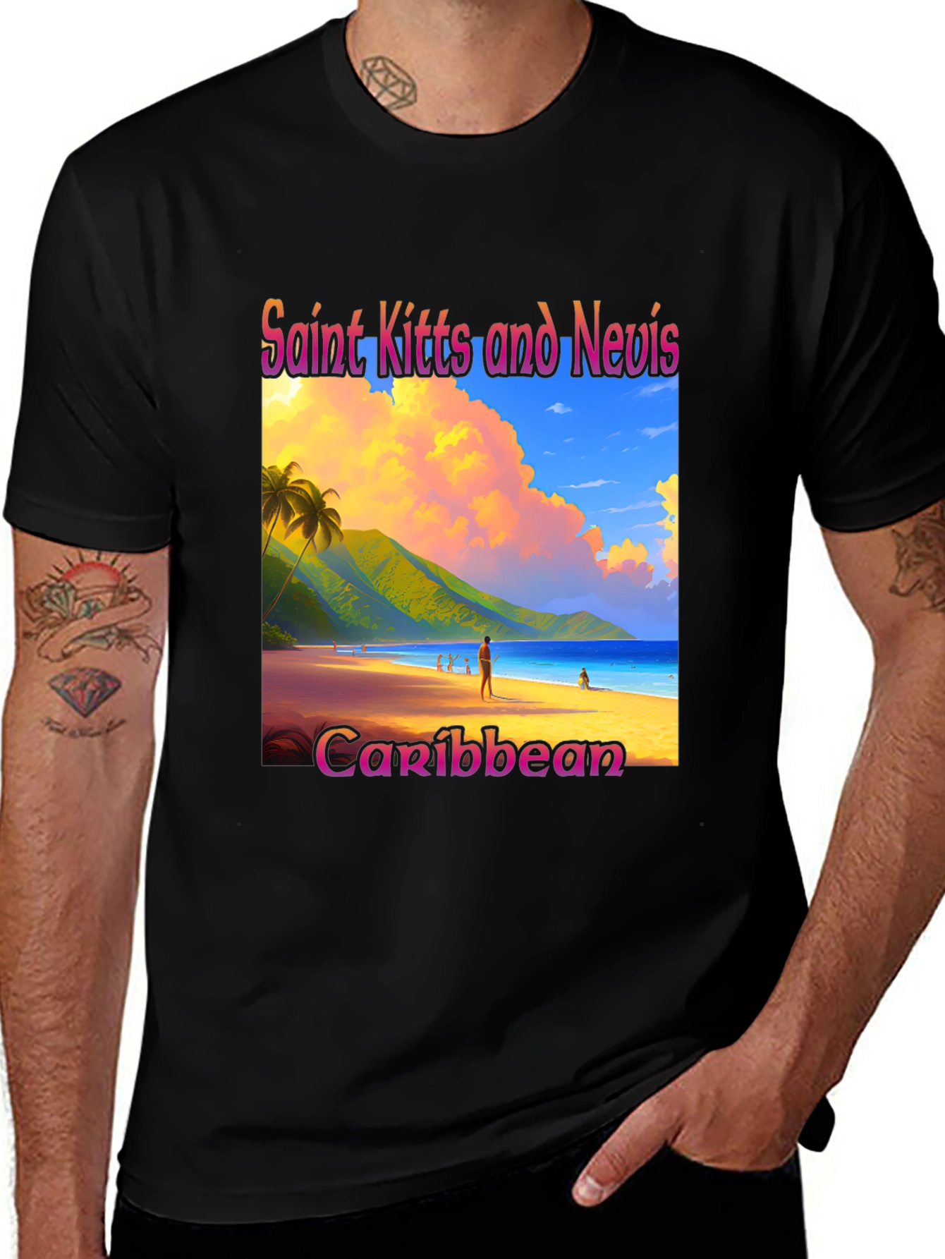 Saint Kitts and Nevis Caribbean T-Shirt