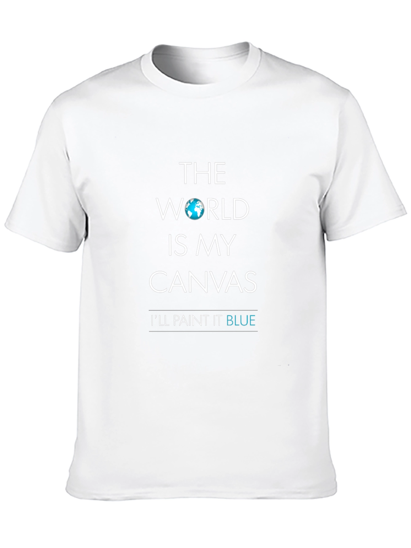 World is My Canvas Black T-Shirt