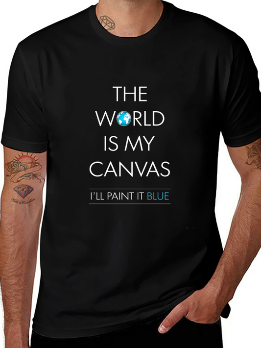 World is My Canvas Black T-Shirt