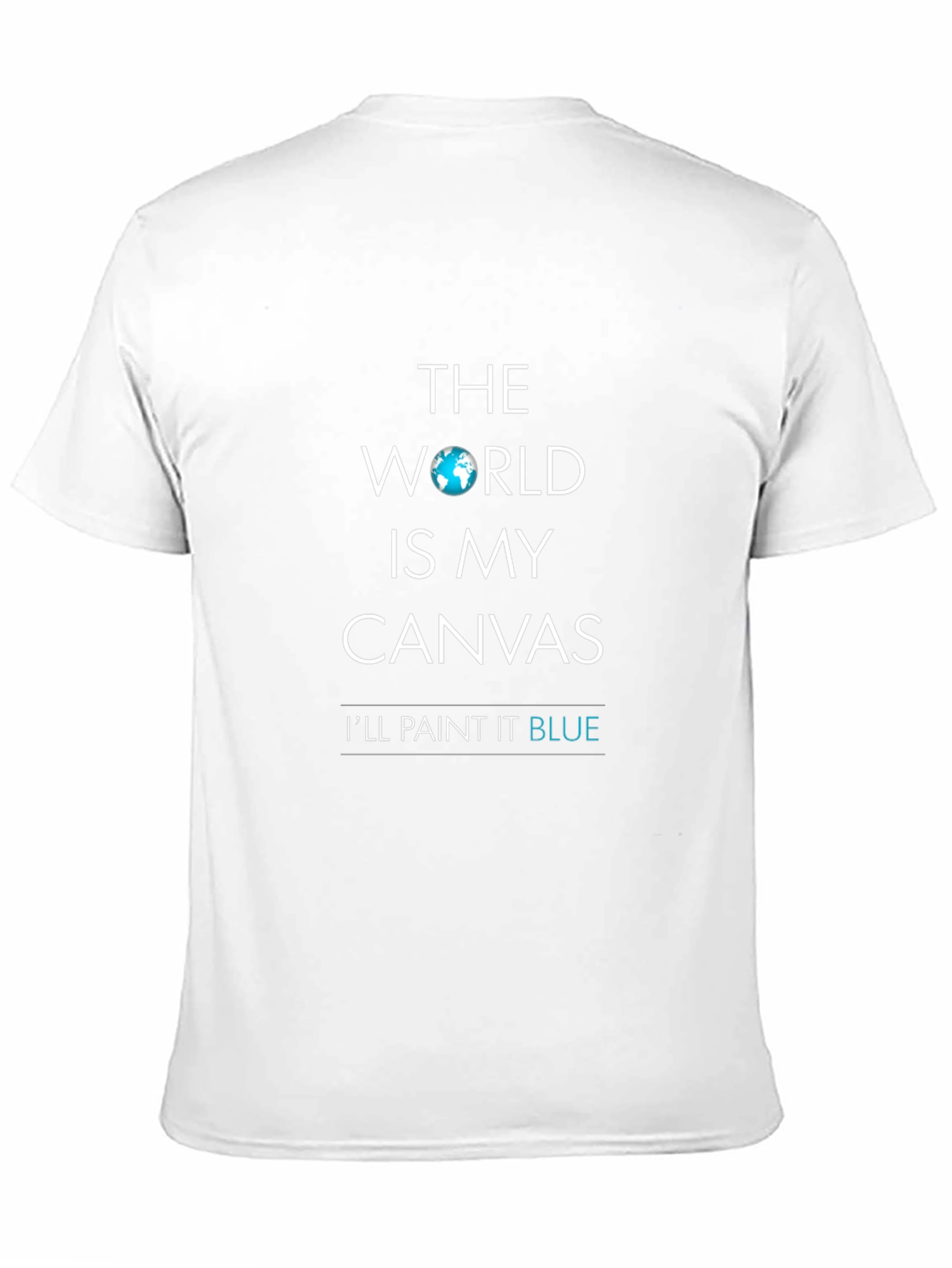 World is My Canvas Black T-Shirt