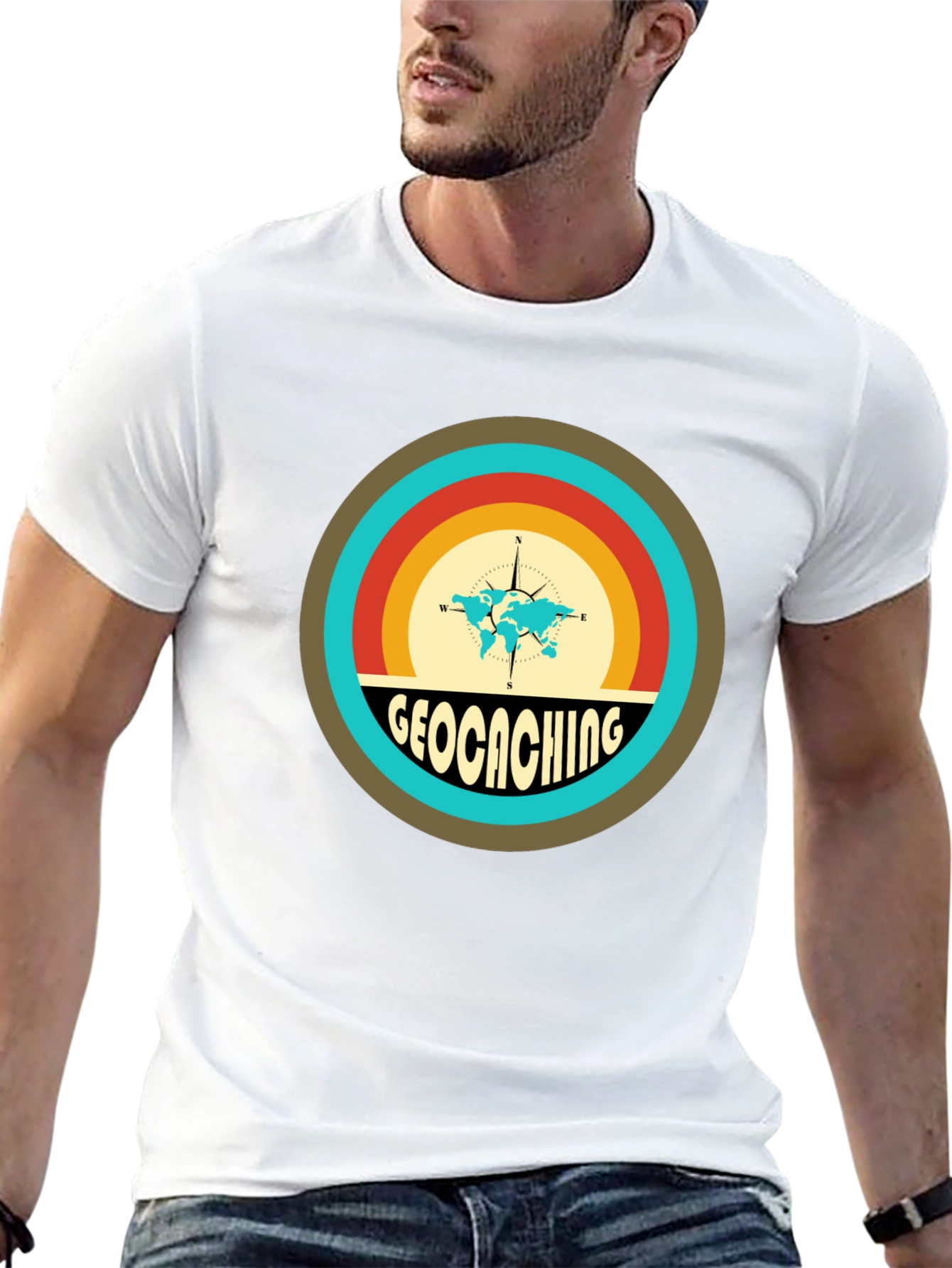 Geocaching Graphic Tee - Adventure Awaits!