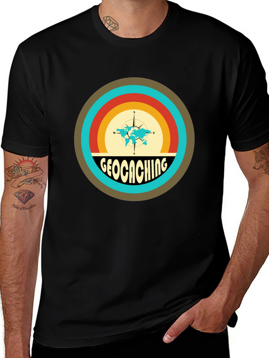 Geocaching Graphic Tee - Adventure Awaits!