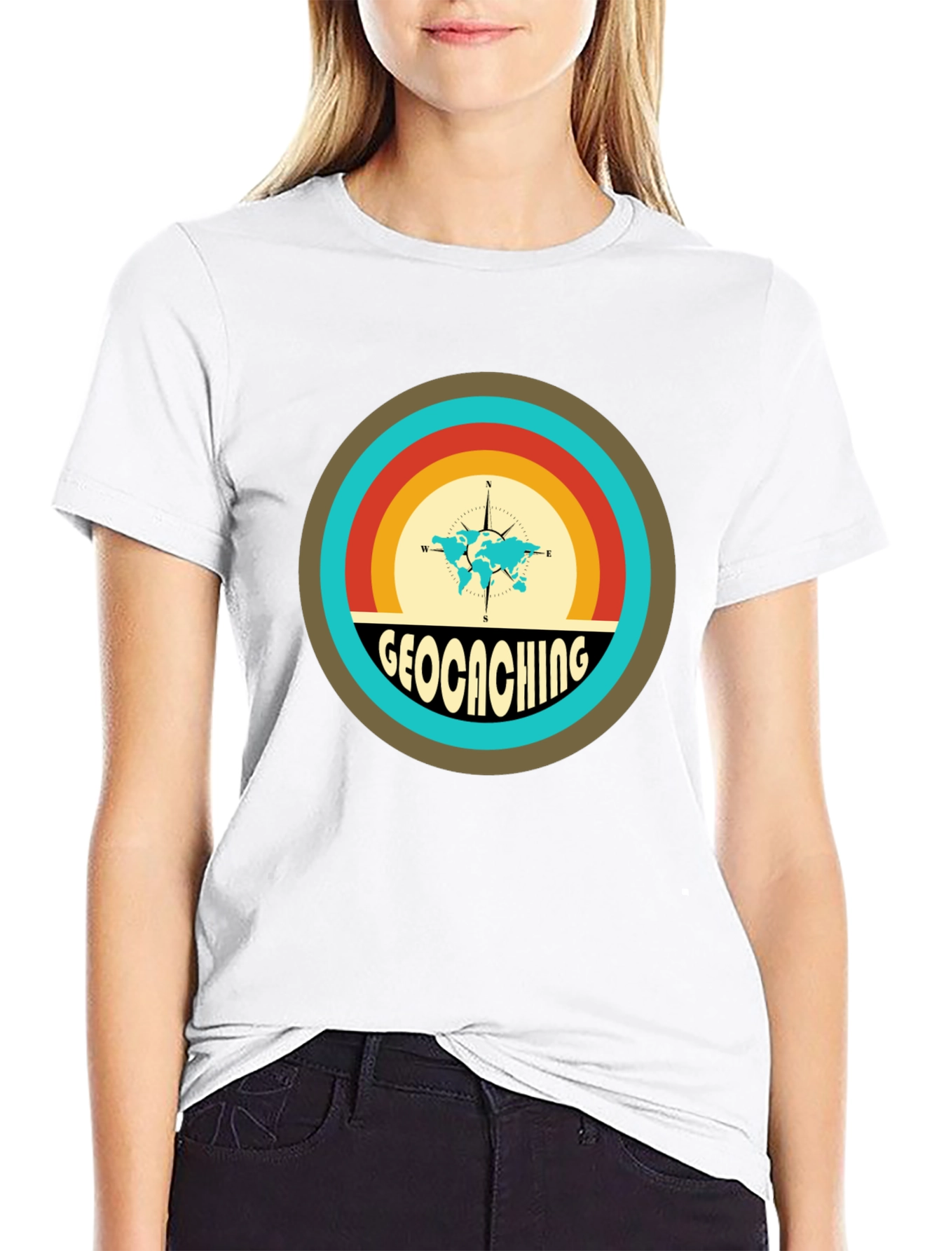 Geocaching Graphic Tee - Adventure Awaits!