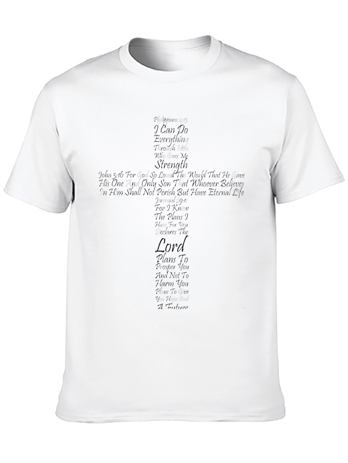 Faith-Inspired Cross Graphic T-Shirt