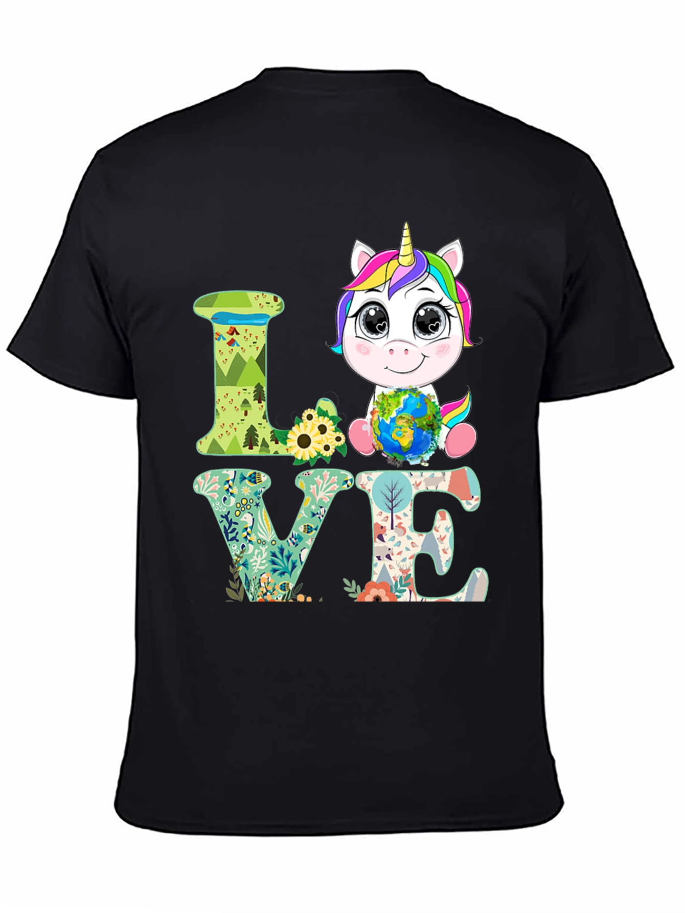 Unicorn Earth Love T-Shirt