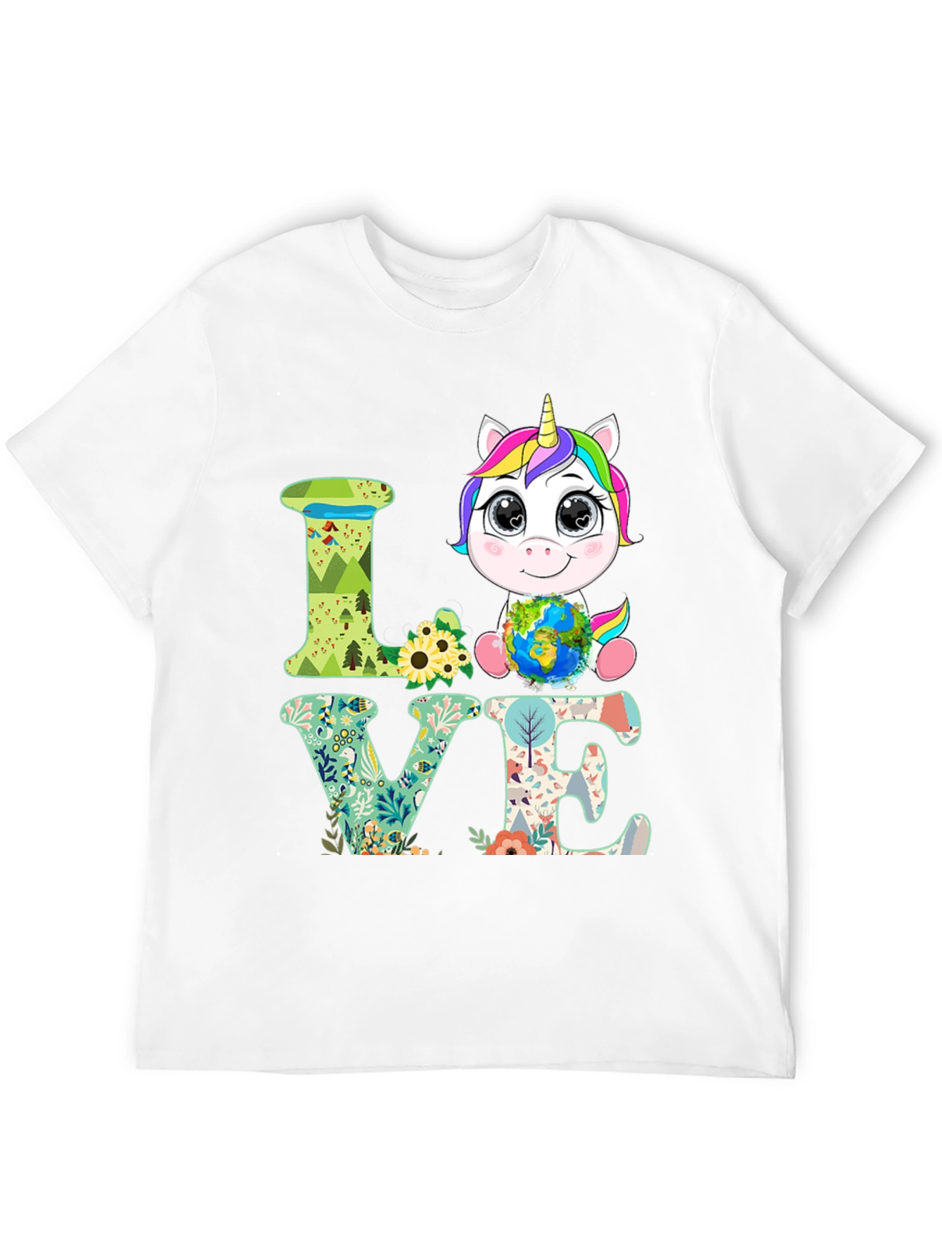 Unicorn Earth Love T-Shirt