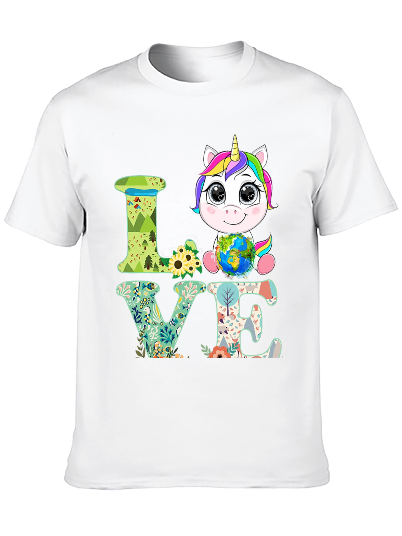 Unicorn Earth Love T-Shirt