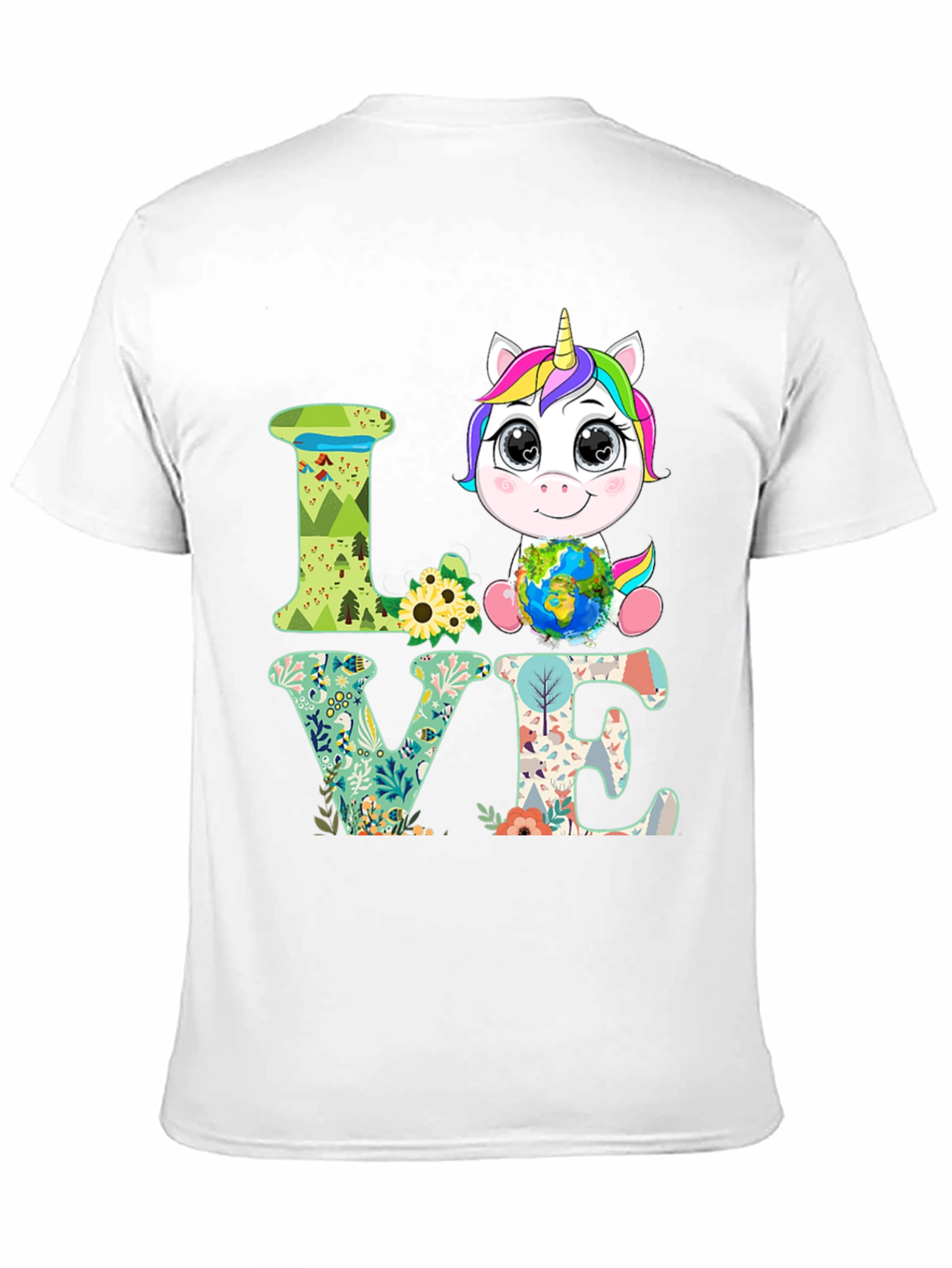 Unicorn Earth Love T-Shirt
