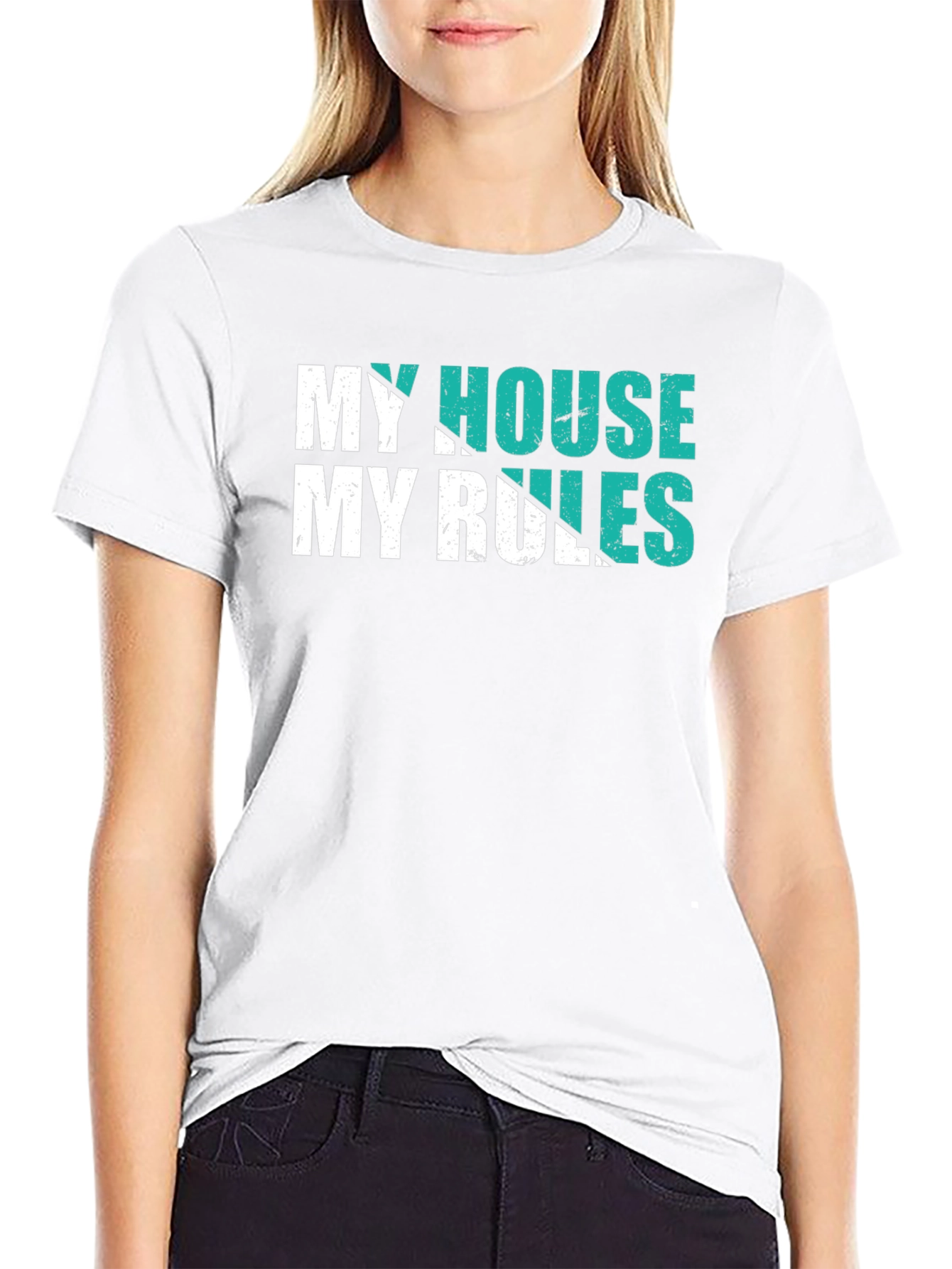 My House My Rules T-Shirt - Black Graphic Tee