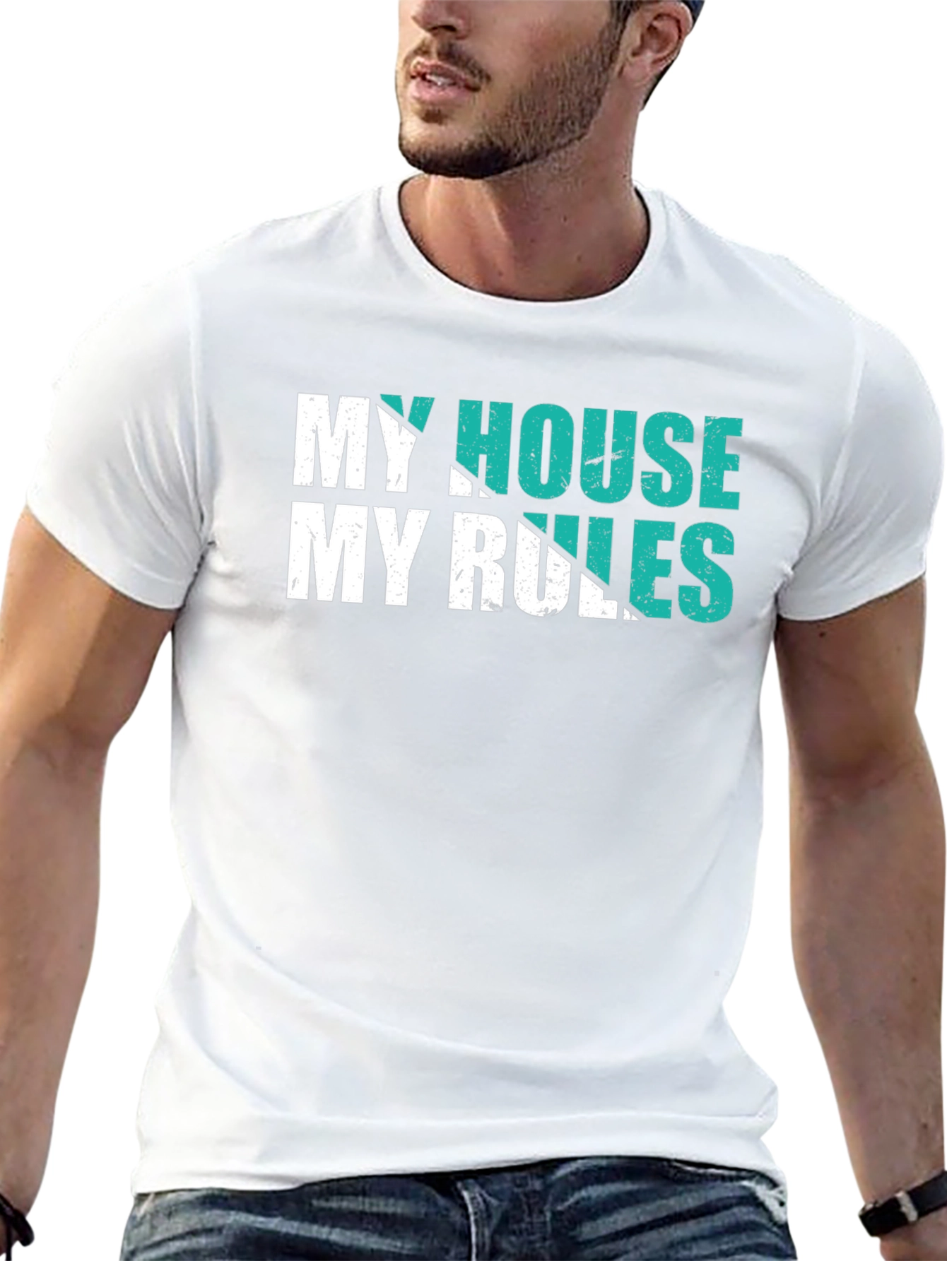 My House My Rules T-Shirt - Black Graphic Tee