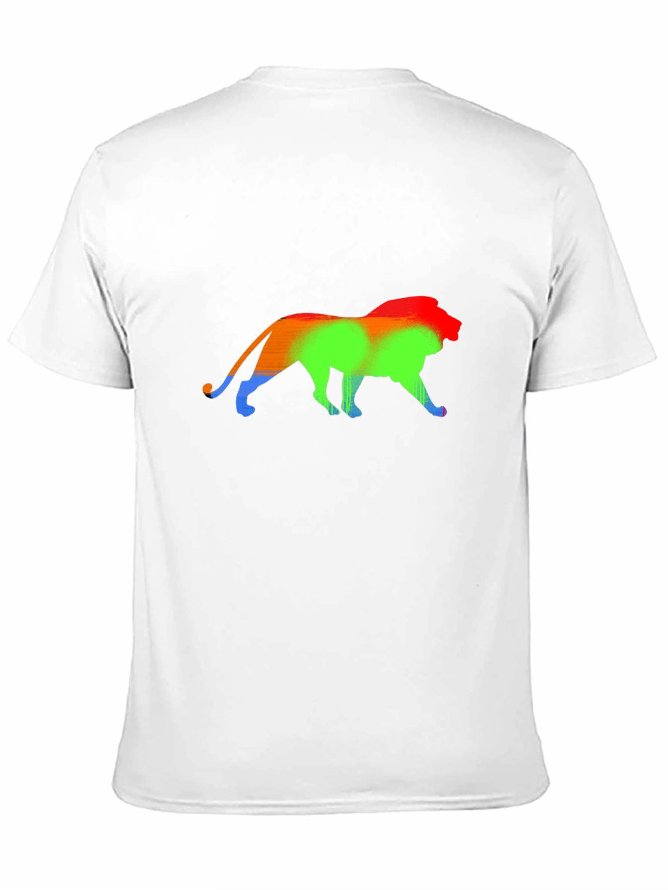 Rainbow Lion Graphic Black T-Shirt
