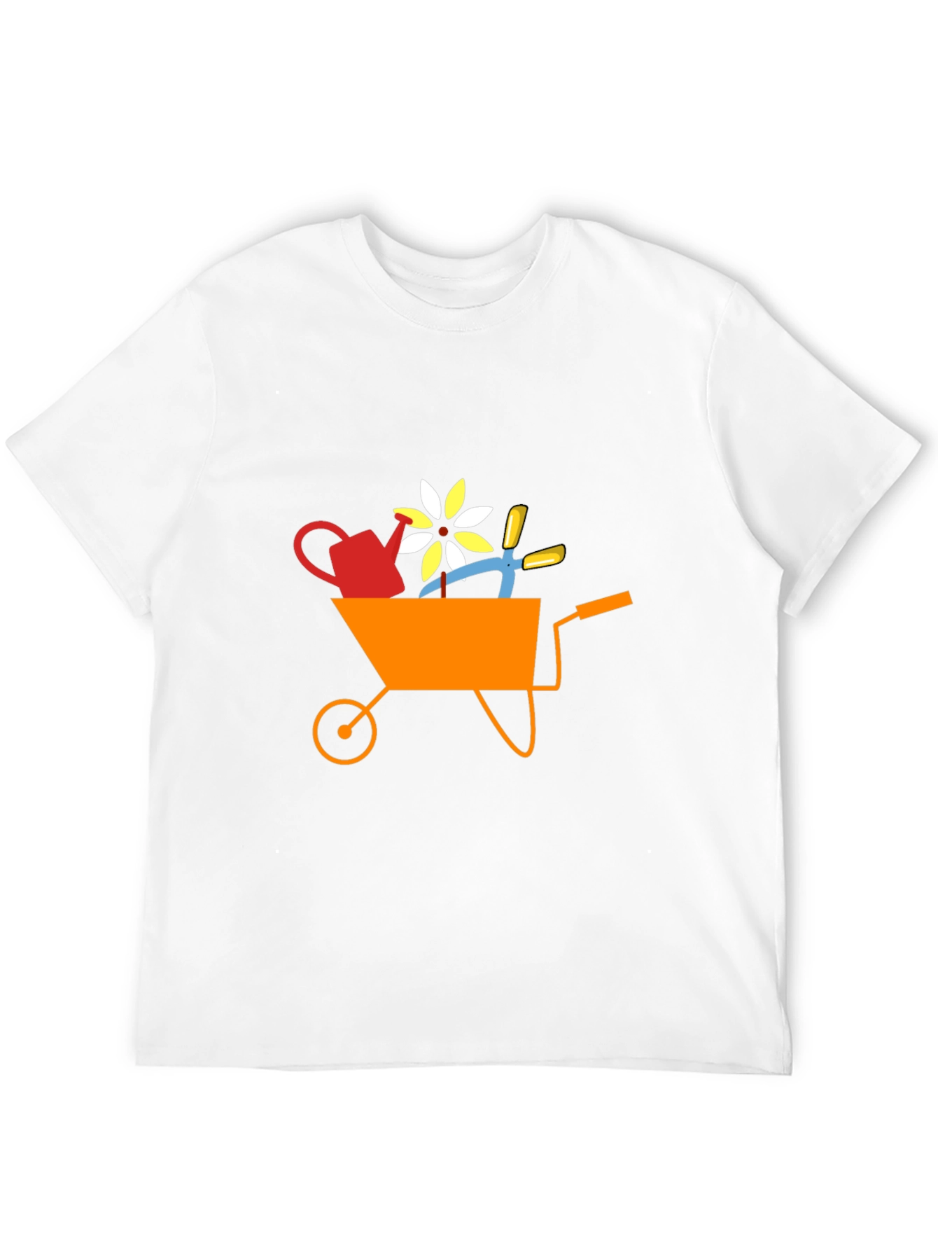 Gardening Wheelbarrow Graphic T-Shirt