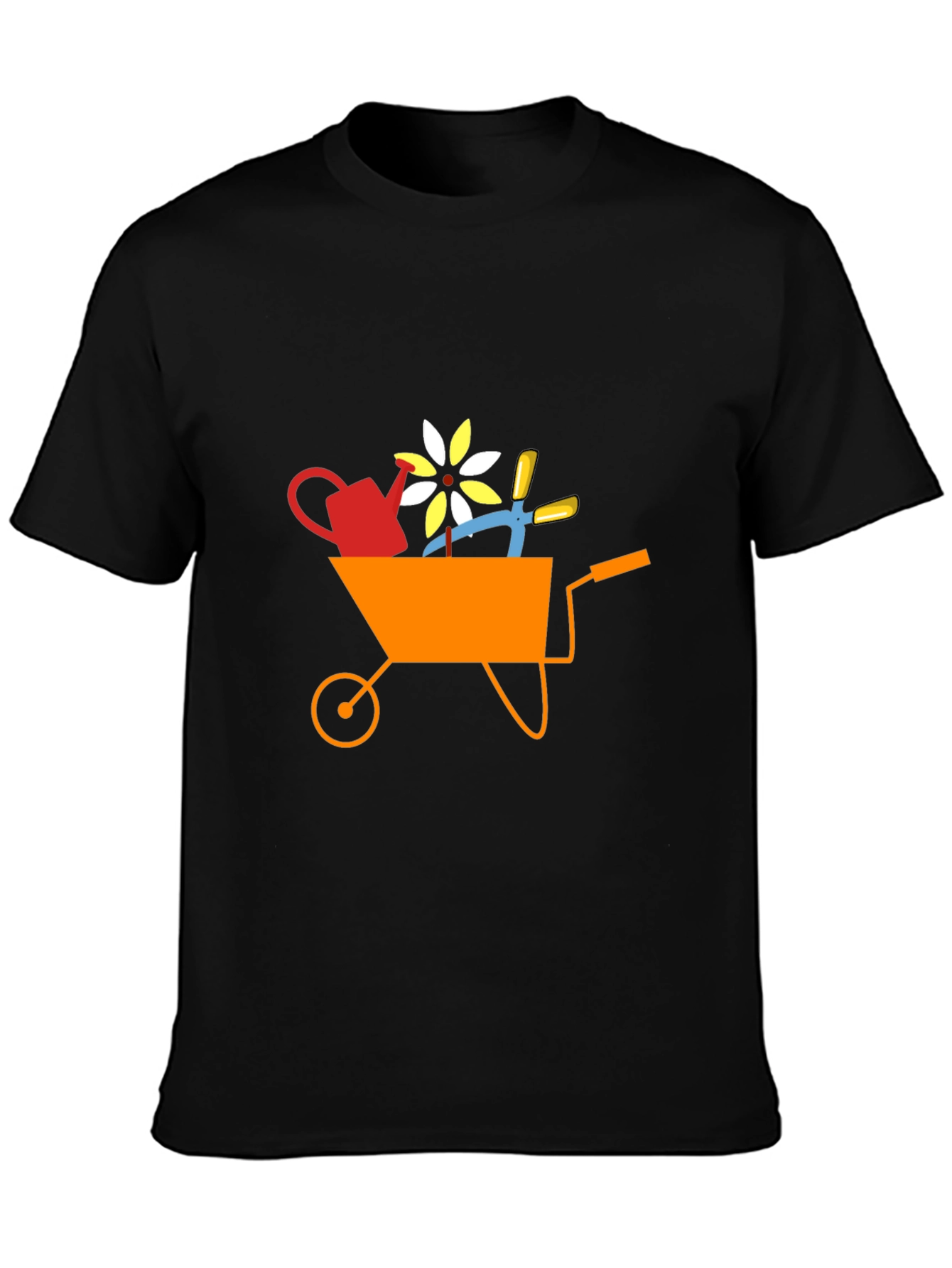 Gardening Wheelbarrow Graphic T-Shirt