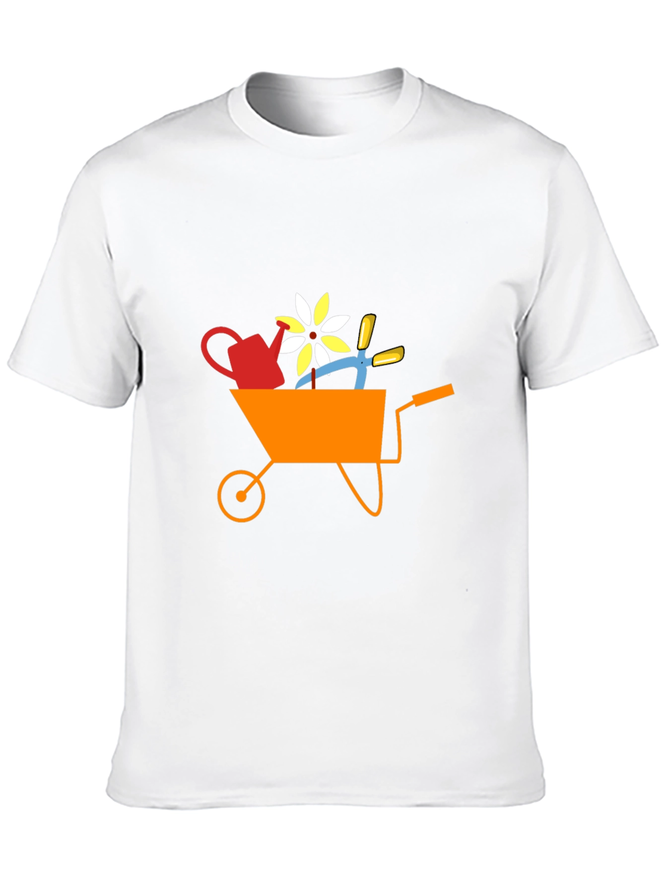 Gardening Wheelbarrow Graphic T-Shirt