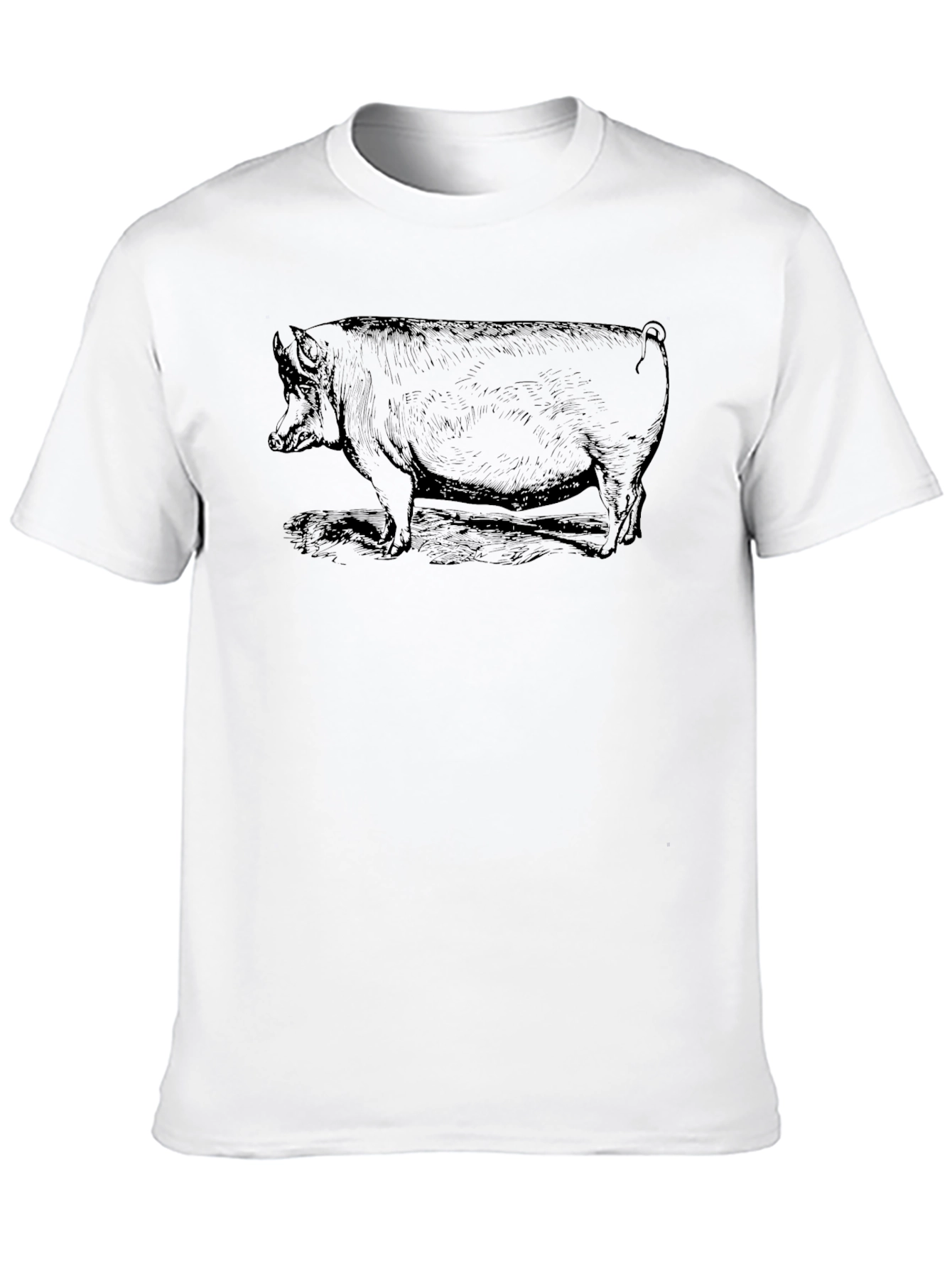 Black Pig Graphic T-Shirt - Unique Design