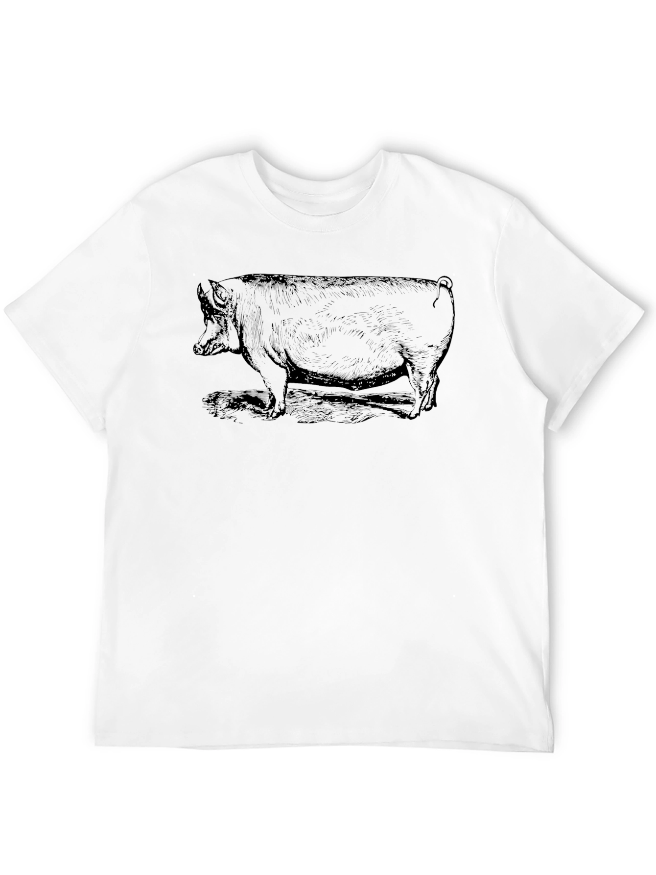 Black Pig Graphic T-Shirt - Unique Design