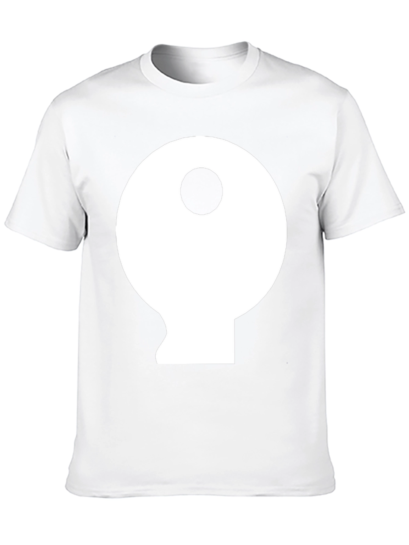 Yin Yang Inspired Graphic Tee - Black