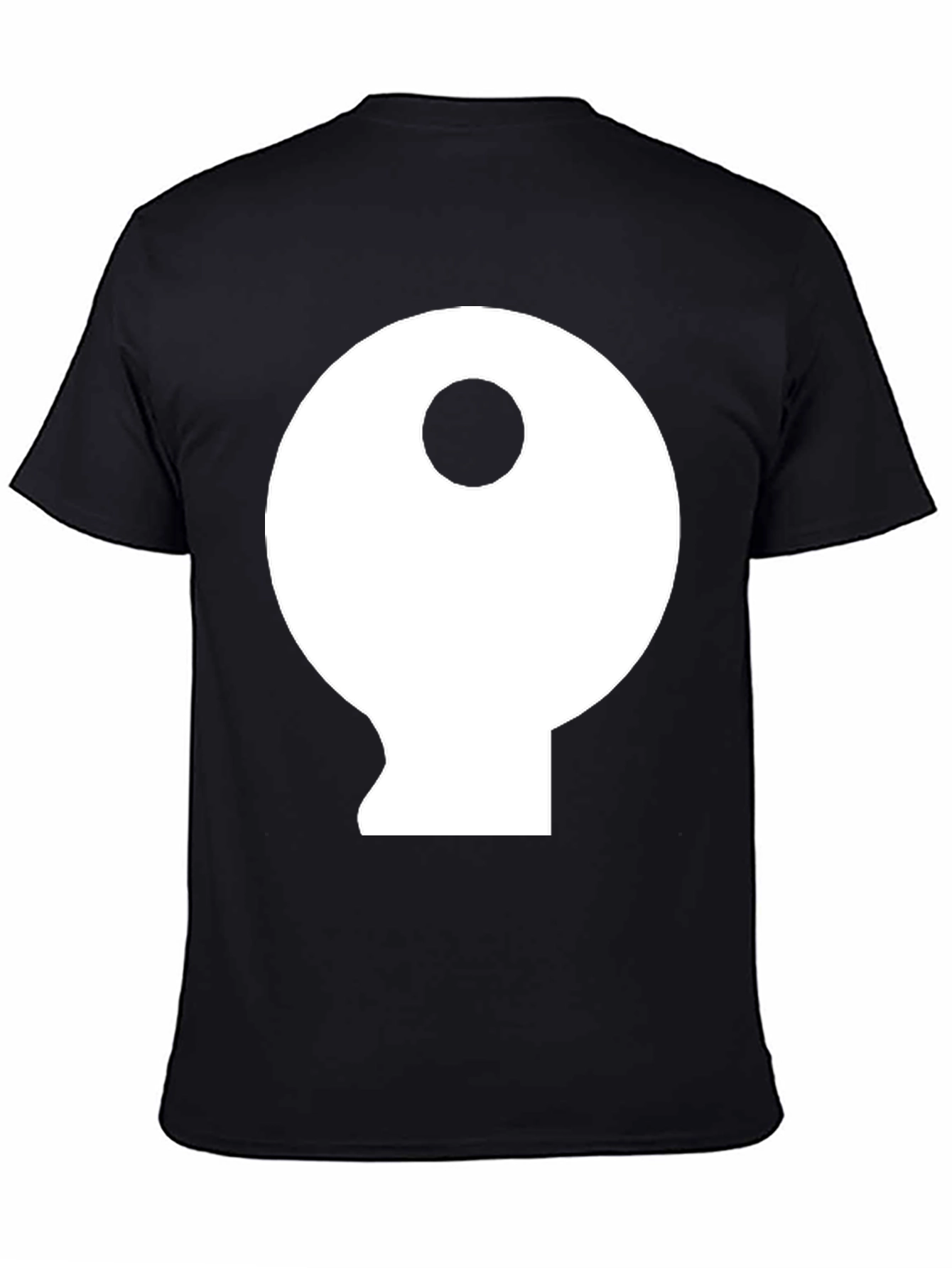 Yin Yang Inspired Graphic Tee - Black