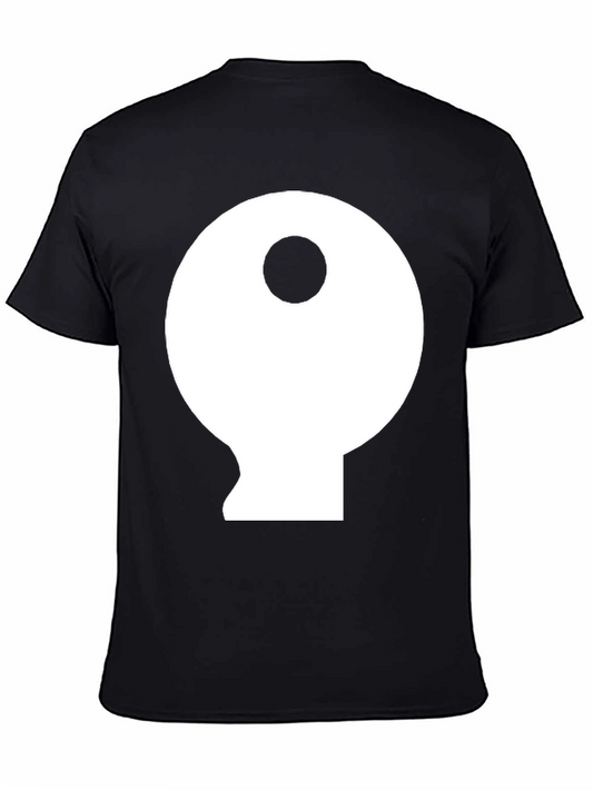 Yin Yang Inspired Graphic Tee - Black